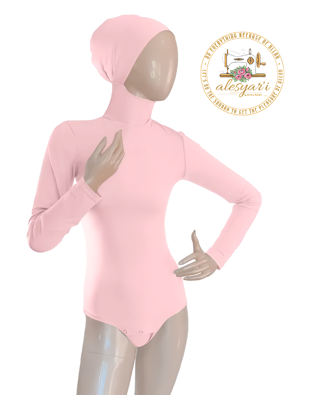 Alesyari Shop I Elevate Your Style with Islamic Modest Tops Fashion Bodysuits, Hooded Tops, Jumpsuits, and Long Sleeve Inner Hijabs for Females