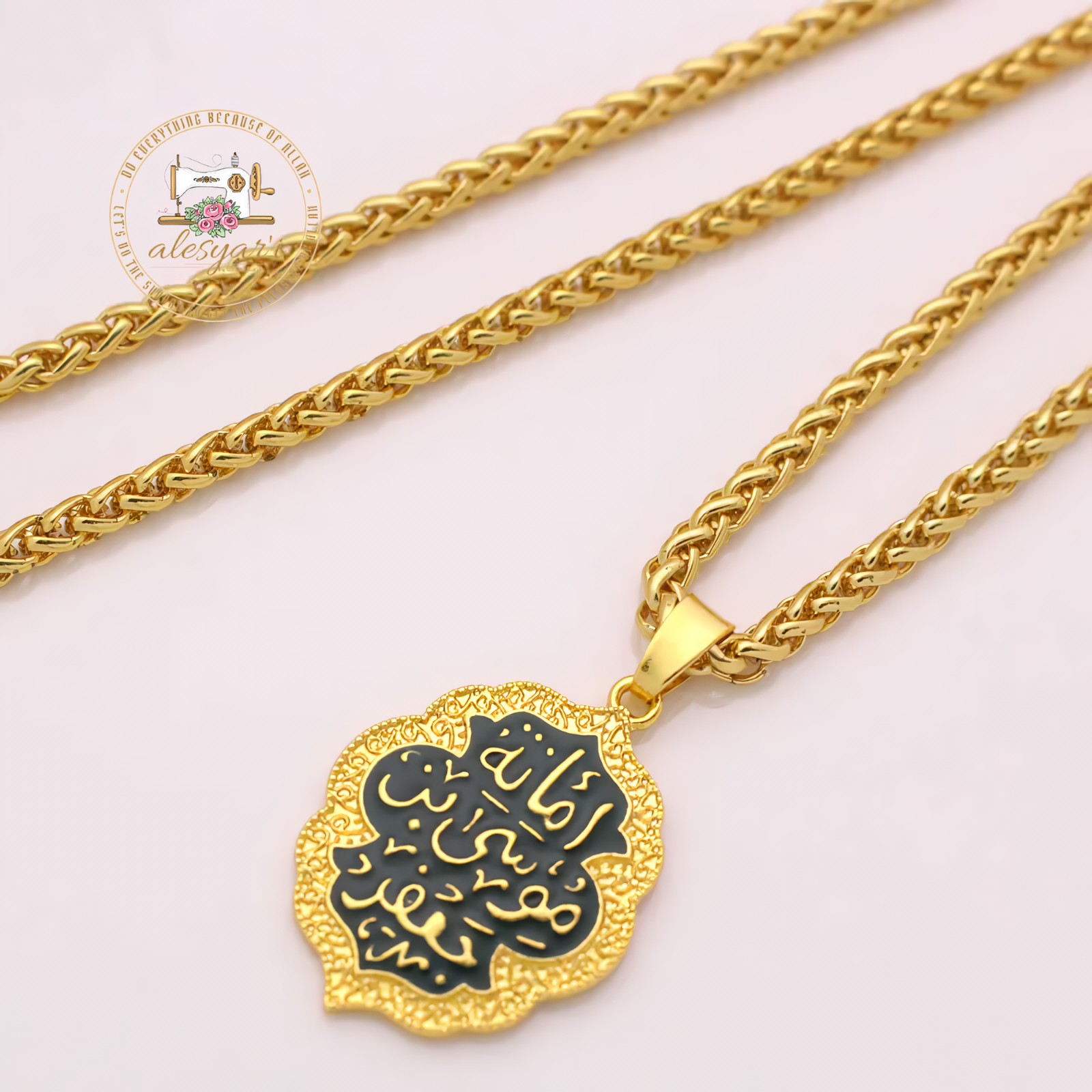 Alesyari Shop I Imam Musa bin Jafar KAZIM: Pendant Necklace, A Revered Figure in Islam, Amanat Musa bin Jafar