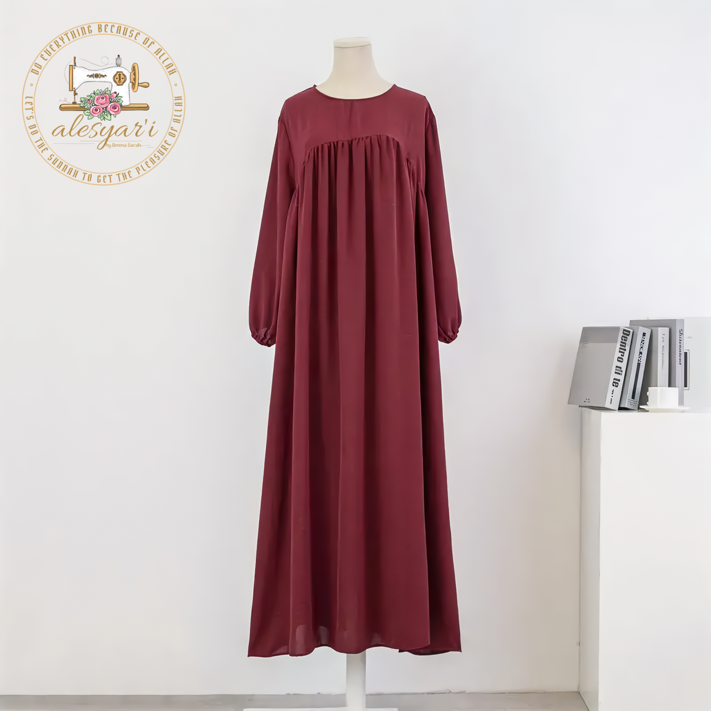 Alesyari Shop I Spring Full Sleeve Dresses for Women: Loose-Fit Casual Maxi Dresses with Full Sleeves in Plus Size, Ideal for Fall, Catering to Women Weighing 120KG