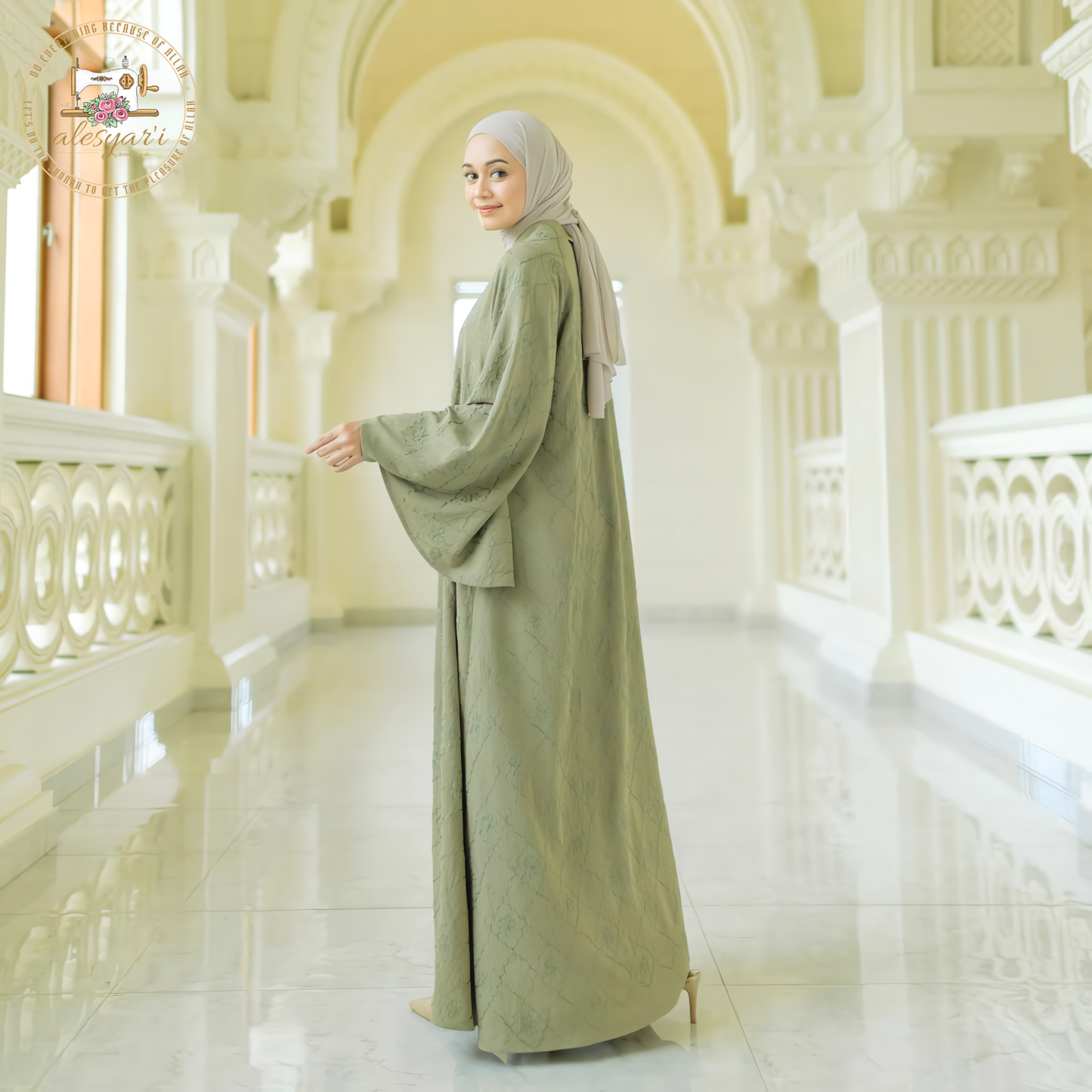 Alesyari Shop I 2024 New Muslim For Women Abaya Kimono Elegant Dress Hijab Turkey Kaftan Islam Clothing Arab Maxi Robe