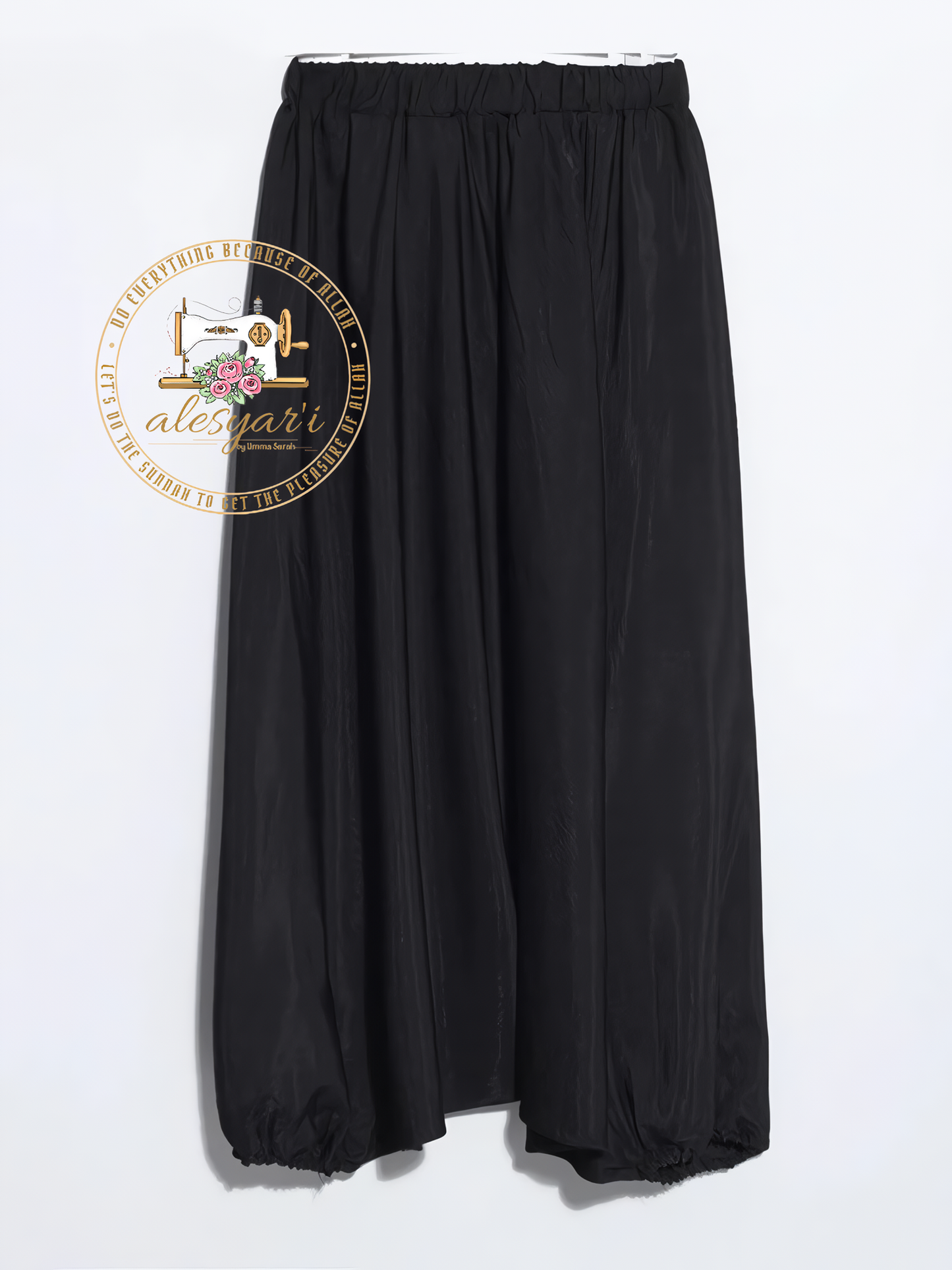 Alesyari Shop I Casual Elegance: Black Pleated Wide-Leg High Waist Trousers - New Loose Fit Pants for Women's Fashion in the Trendy Spring and Autumn Season