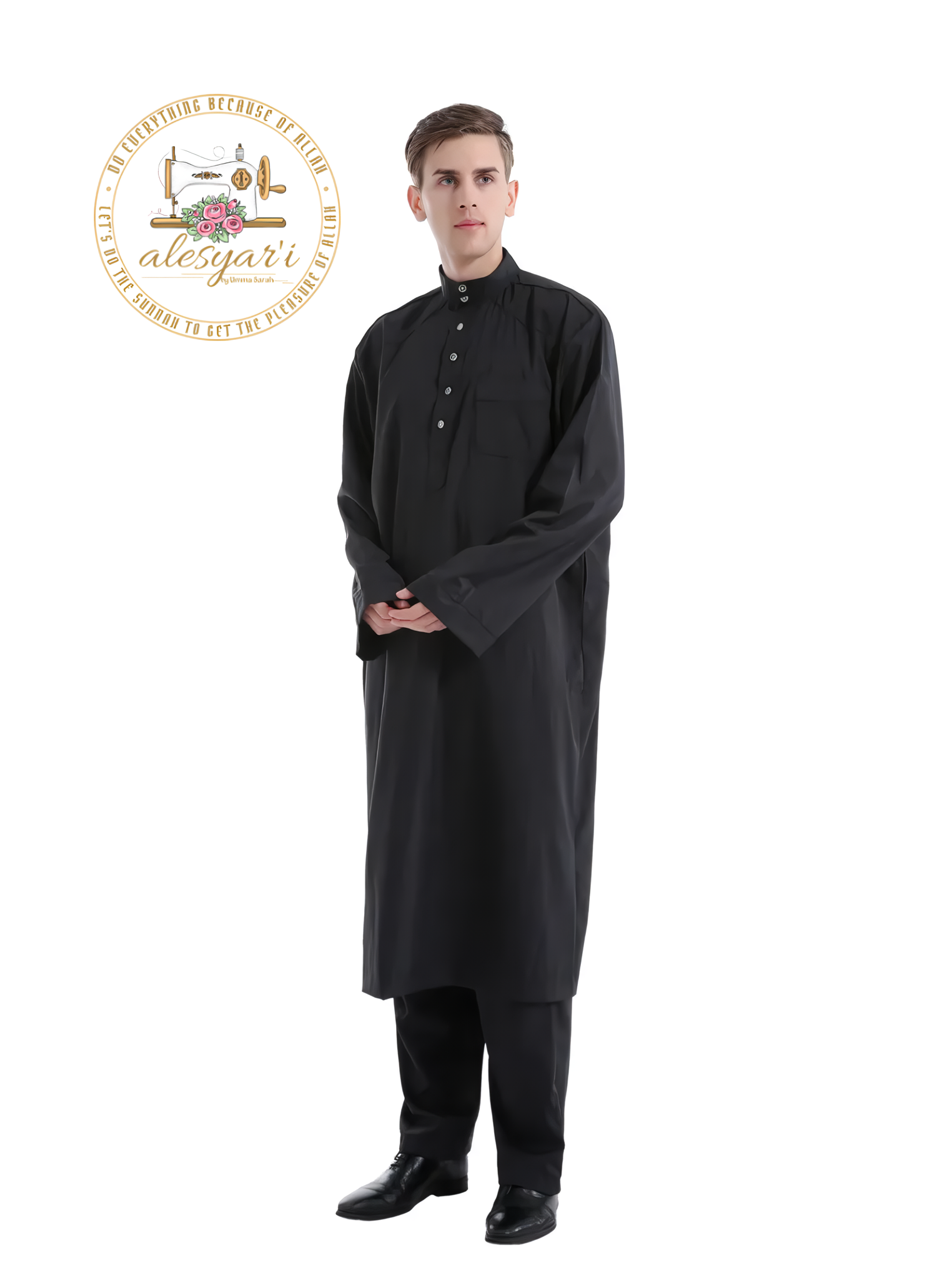 Alesyari Shop I Inspired Jubba Thobe and Abaya Set from Saudi Arabia, Dubai Kaftan, Perfect Eid Mubarak Ensemble