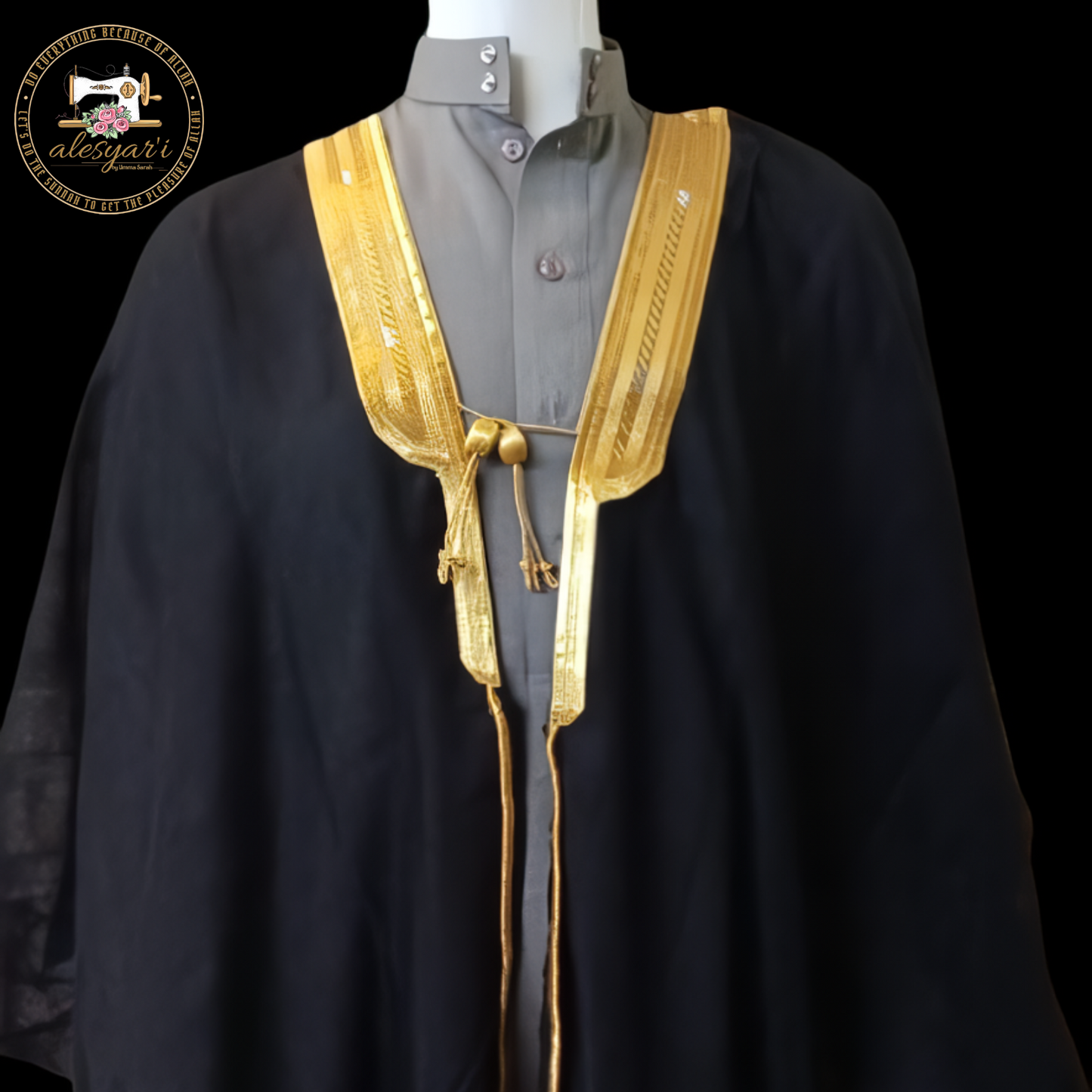 Alesyari Shop I Outer Jubba Men Islamic Jubba Thobe Long Sleeve Robe Saudi Arab Kaftan Long Jubba Thobe Hombre Muslim Men Abaya Clothing