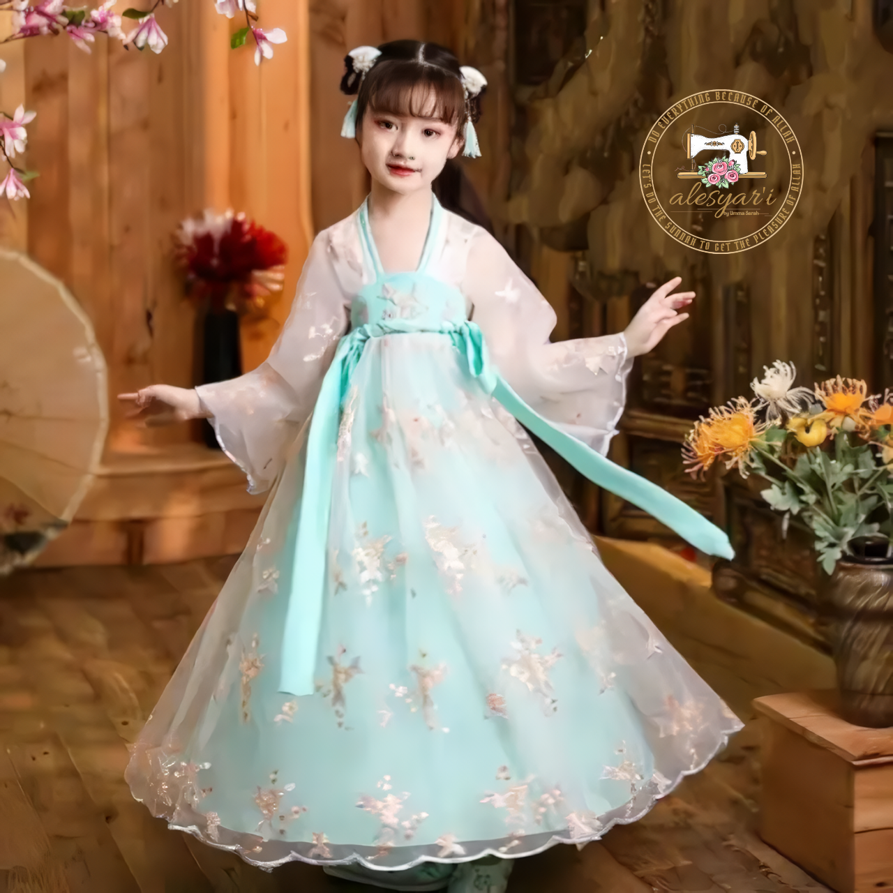 Alesyari Shop I Elegance in Embroidered Gowns and Whimsical Princess Costumes for Unforgettable Holiday Celebrations