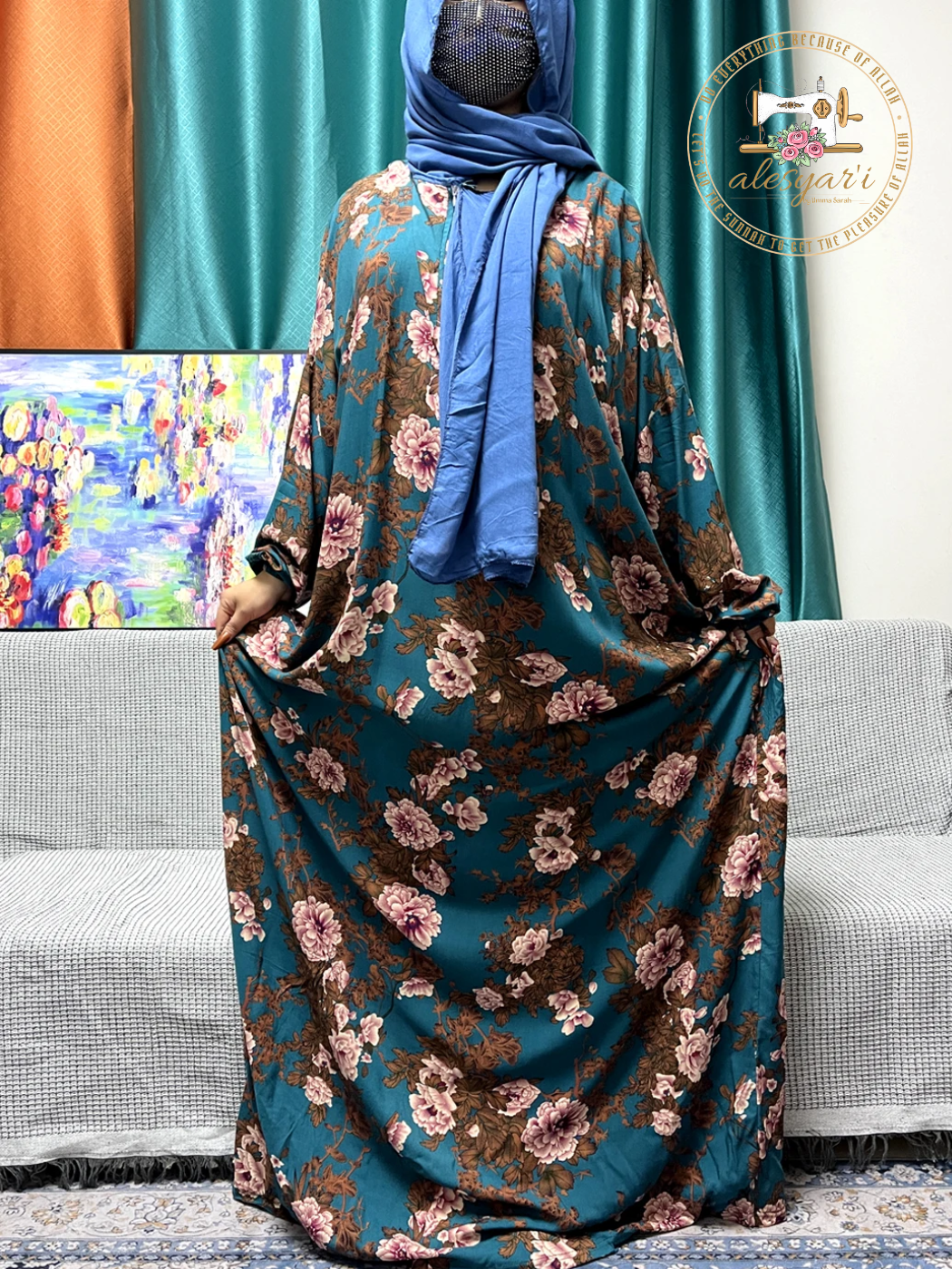 Alesyari Shop I Stylish Muslim Rayon Abayas for Women: 2024 Ramadan Prayers Collection Inspired by Dubai, Turkey, and the Middle East, featuring Loose-fitting African-inspired Dresses