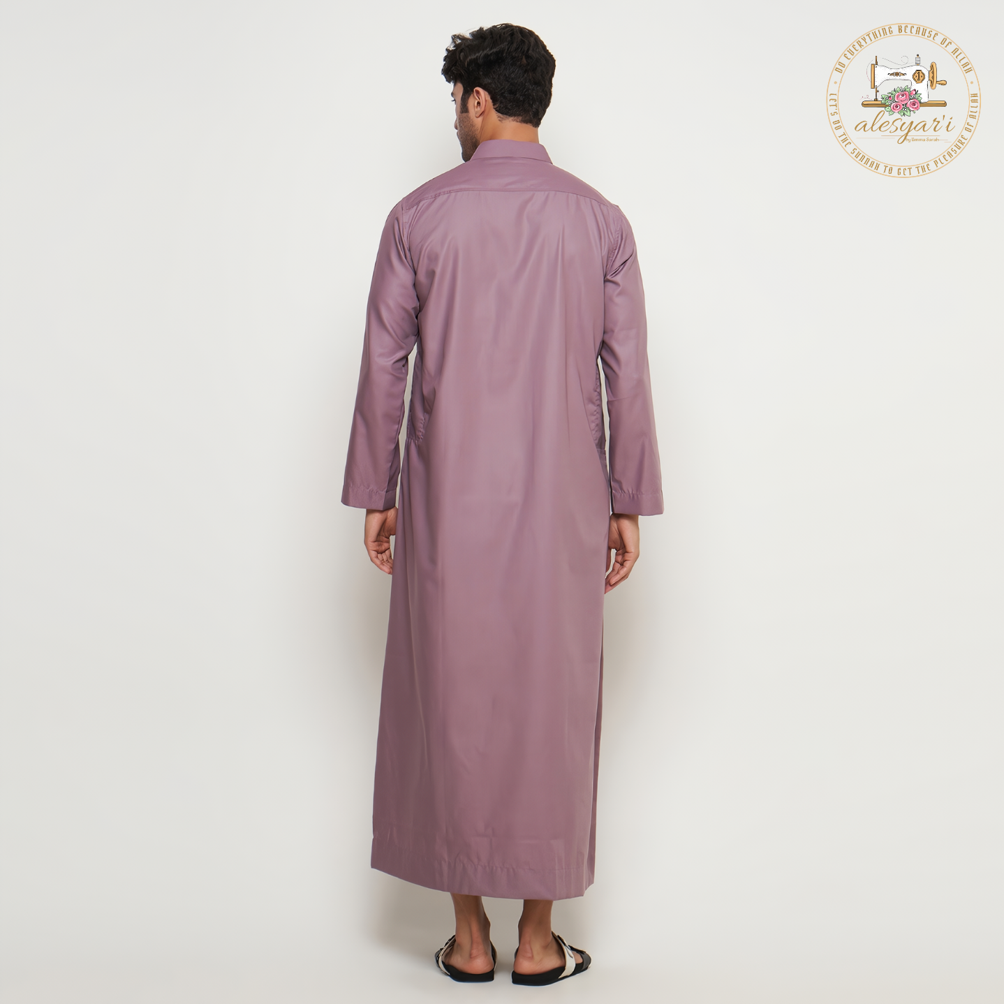 Alesyari Shop I Islamic Jubba Thobe Long Sleeve Robe Shirts Hoodies Saudi Arab Kaftan Long Jubba Thobe Hombre Muslim Men Abaya Clothing