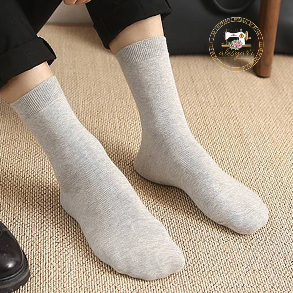 Alesyari Shop I 10 Pairs of Autumn-Winter Thicken Mid-Length Cotton Socks for Men – Deodorant, Sweat-Absorbing, and Casual Sport Comfort