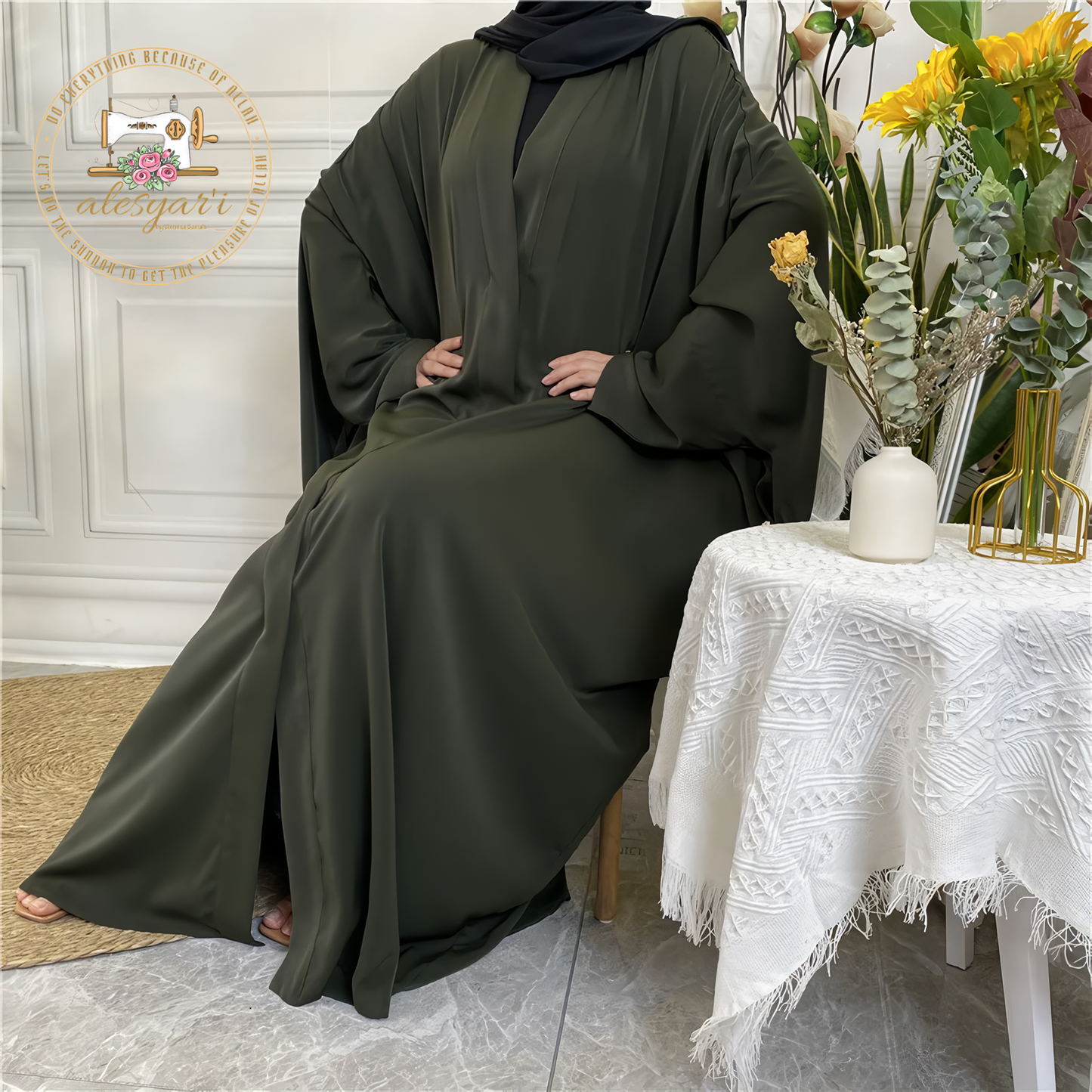 Alesyari Shop I Elevate Your Eid Mubarak Style with Long Maxi Dresses for Muslim Women during Ramadan and Islamic Occasions