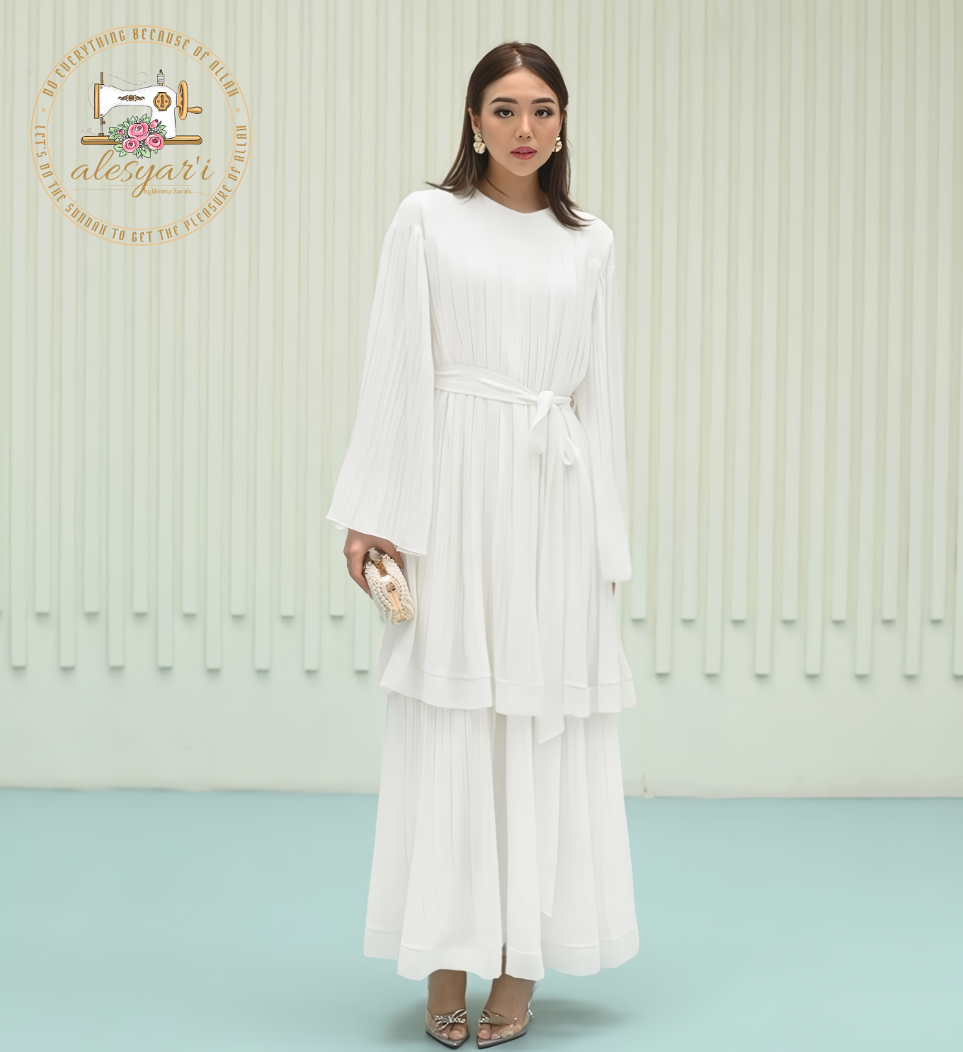 Alesyari Shop I 2024 Casual Women Dress Women Sundress Long Sleeve Maxi Vestidos Female Marocain Turkish Robe