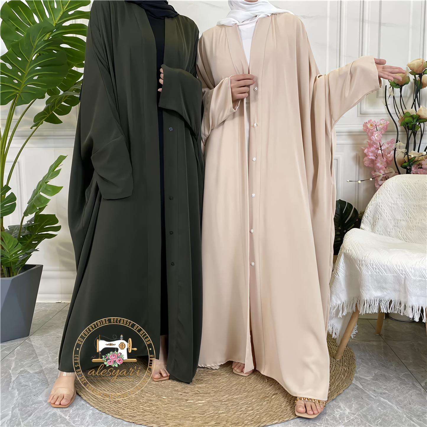 Alesyari Shop I Elevate Your Eid Mubarak Style with Long Maxi Dresses for Muslim Women during Ramadan and Islamic Occasions