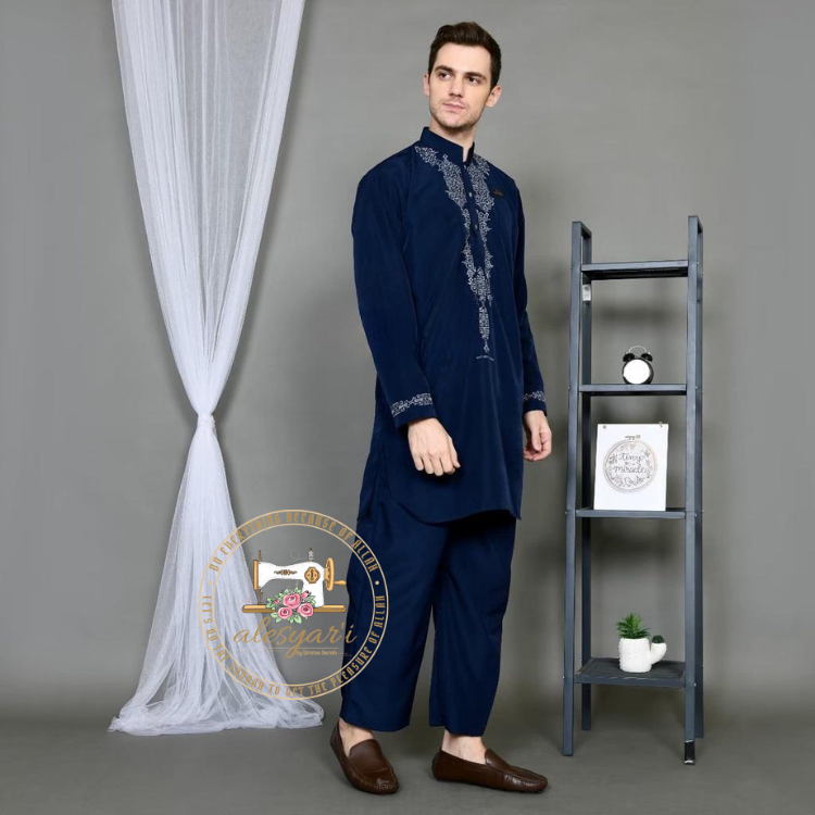 Alesyari Shop I Men's Indonesian Suits for Adults: Embroidered Kaftans and Kurta Kaftans