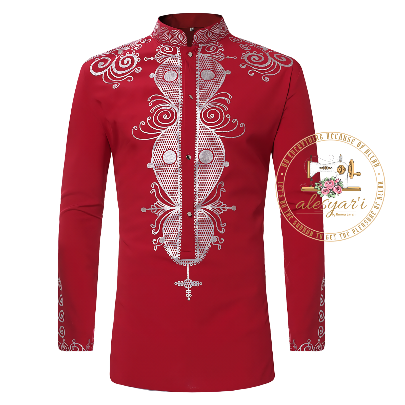 Alesyari Shop I African Clothes for Men Dashiki Summer African Men Long Sleeve Polyester Printing Shirts African Men Tops