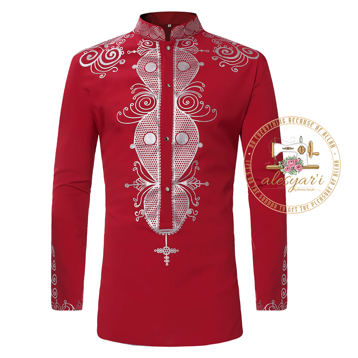 Alesyari Shop I African Clothes for Men Dashiki Summer African Men Long Sleeve Polyester Printing Shirts African Men Tops