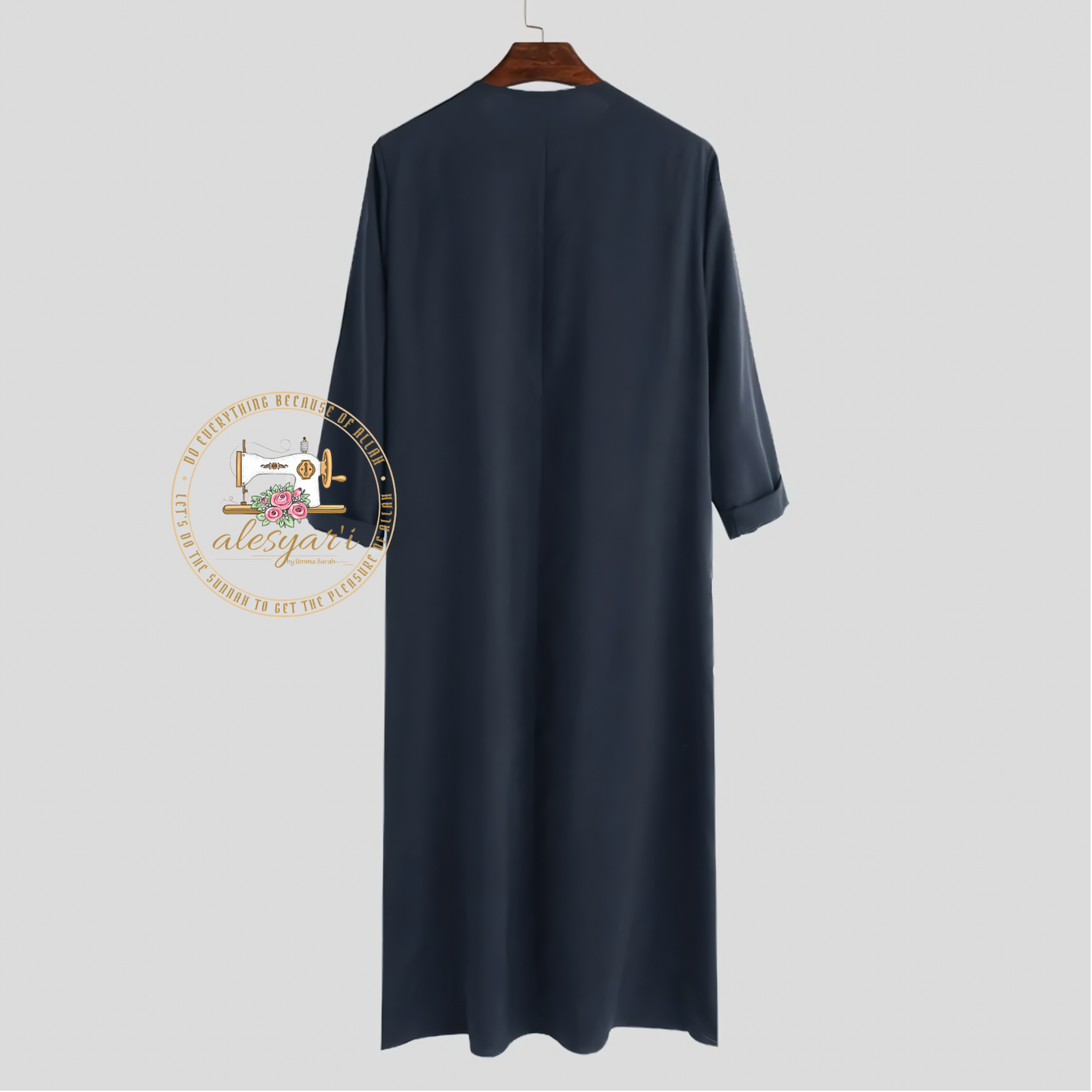 Alesyari Shop I Jubba Thobe: Long Sleeve Kaftan for Men, Ideal Islamic Attire from Pakistan, Saudi Arabia, and Afghanistan