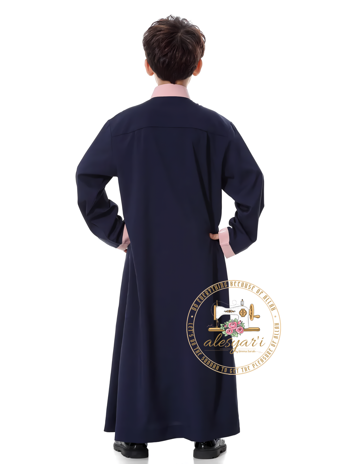 Alesyari Shop I Muslim Abaya Jubba Thobe For Boy Saudi Arabia Dubai Teenagers Long Robe Kids Islamic Clothing Ramadan Costumes Kaftan