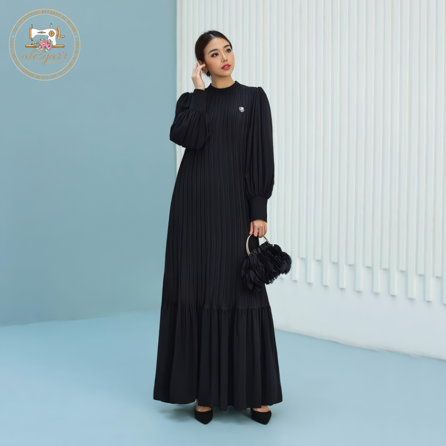 Alesyari Shop I 2024 Women Cotton Shirt Long Dress Casual Long Sleeve Shirt Skirt Comfortable Korean Style