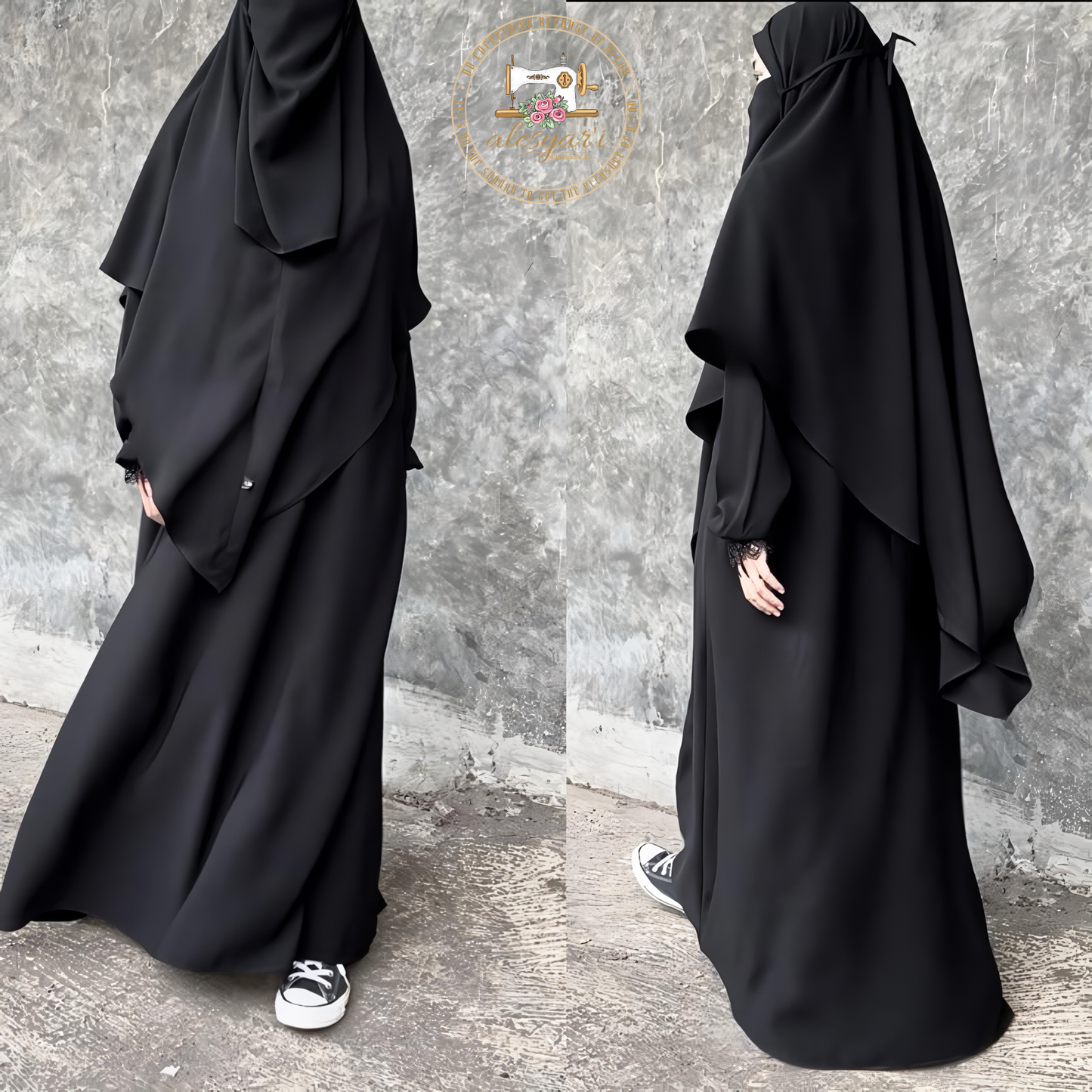 Alesyari Shop I New Design Ramadan Muslim Dresses For Women Elegant Front Zipper Nida Abaya Dubai Luxury Long Dresses Islam Women's Clothing