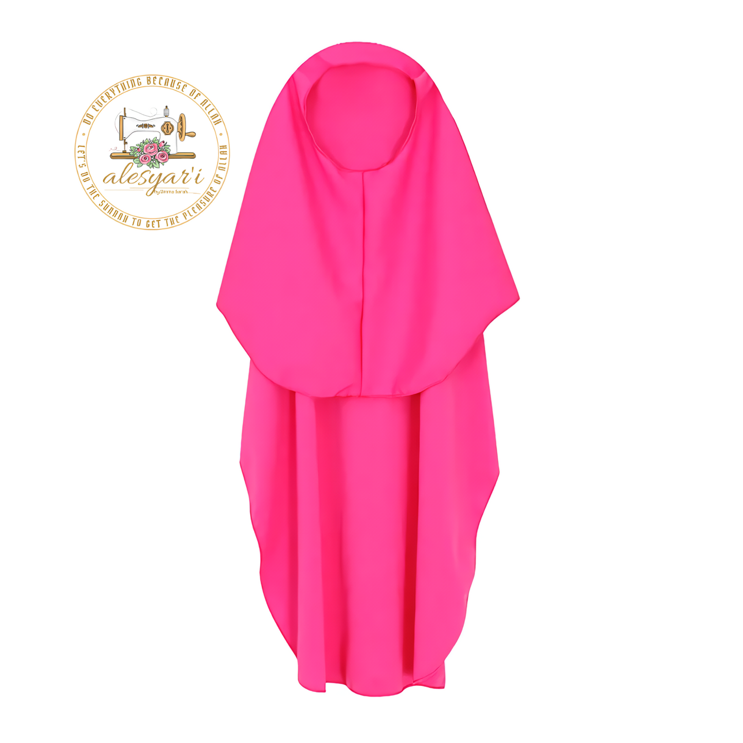 Alesyari Shop I Kids' Kaftan Abaya with Hijab – Graceful Islamic Attire for Young Muslim Girls