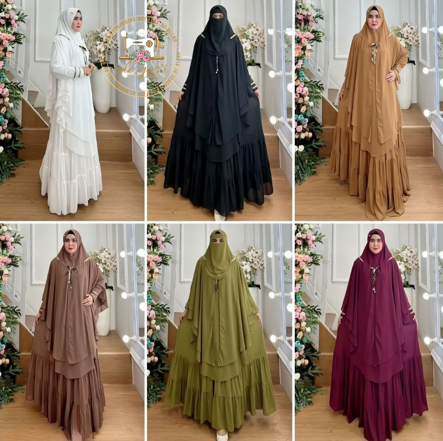 Alesyari Shop I 2024 Ramadan Eid Women Muslim Dubai Abaya Turkey For Party Hijab Dress Morocco Puff Sleeve Fashion Abaya Robe Islamic Clothing