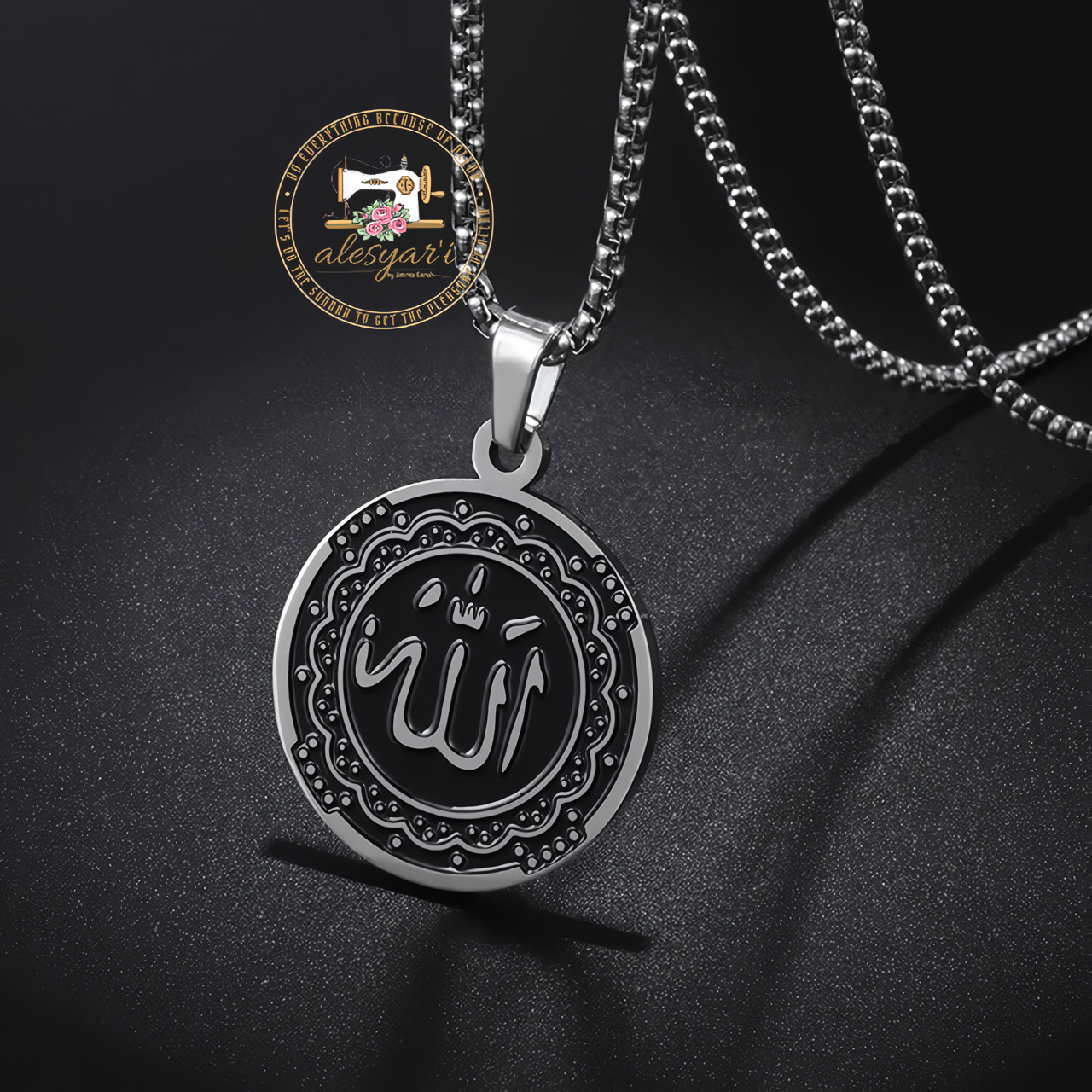 Alesyari Shop I Timeless Symbolic Rune Pendant: Elevate Your Style with Religious-Inspired Prayer Jewelry Gift