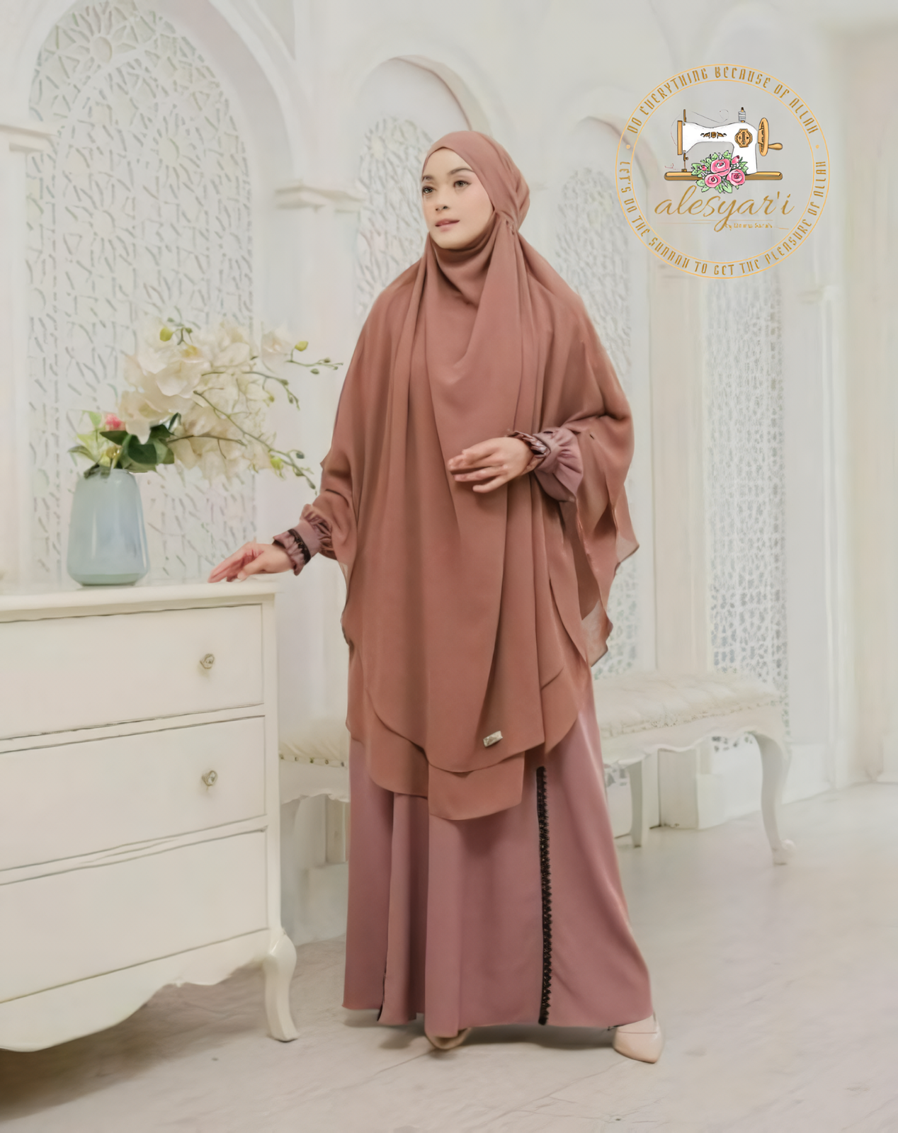 Alesyari Shop I New Coming 2024 Ramadan Abaya Muslim Hijab Dress Turkey Kaftan Caftan Muslim For Women Service Clothing Robe