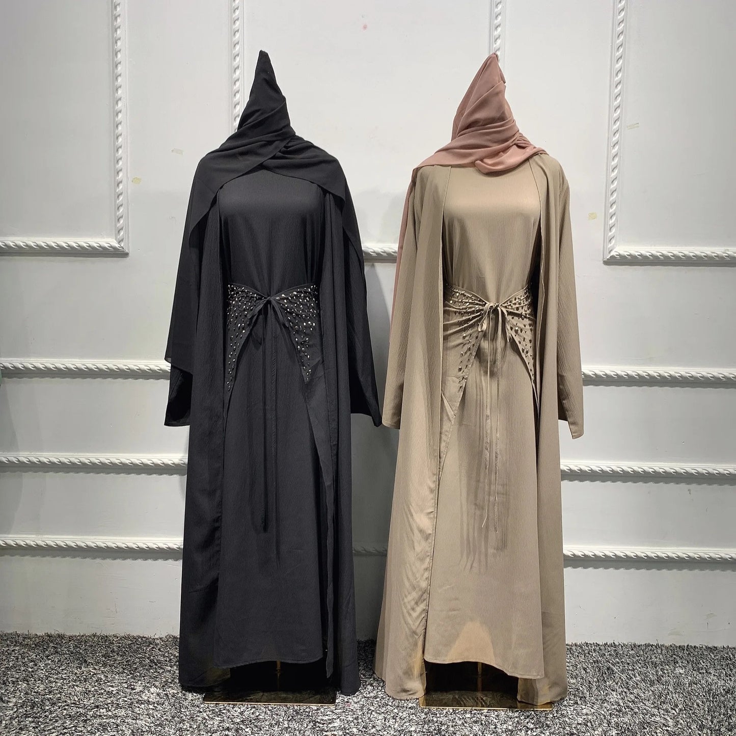 Alesyari Shop I Discover our Versatile 3-Piece Bangladeshi Abaya Set for Muslim Women