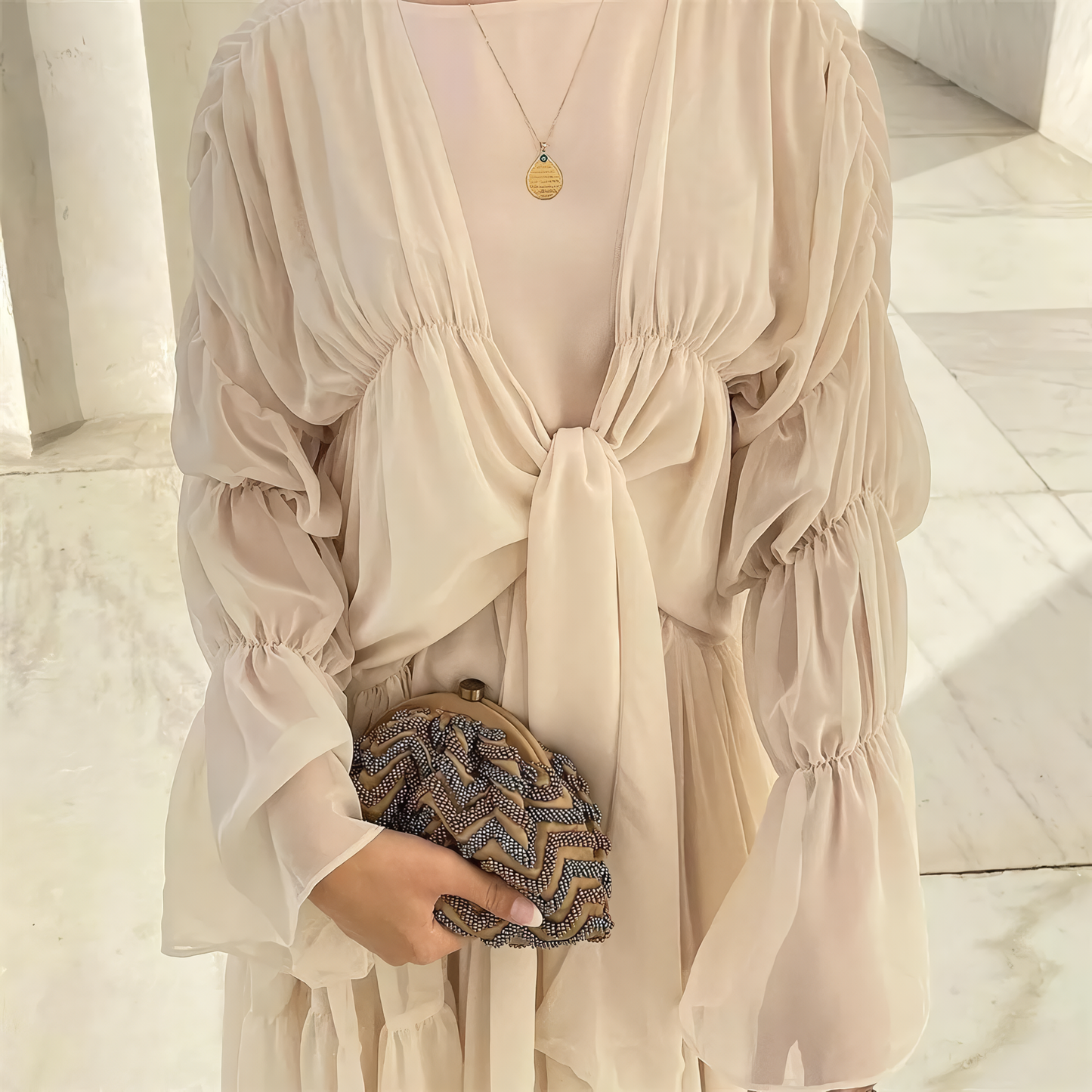 Alesyari Shop I Elegant Ramadan Eid Cardigan for Muslim Women - Dubai Fashion