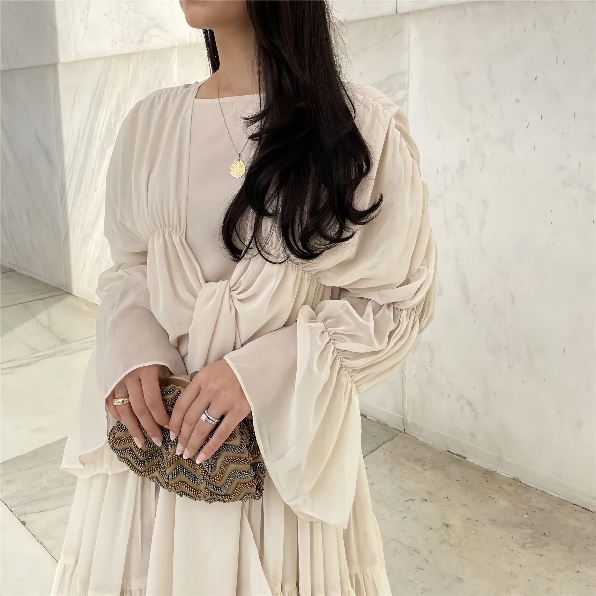 Alesyari Shop I Elegant Ramadan Eid Cardigan for Muslim Women - Dubai Fashion