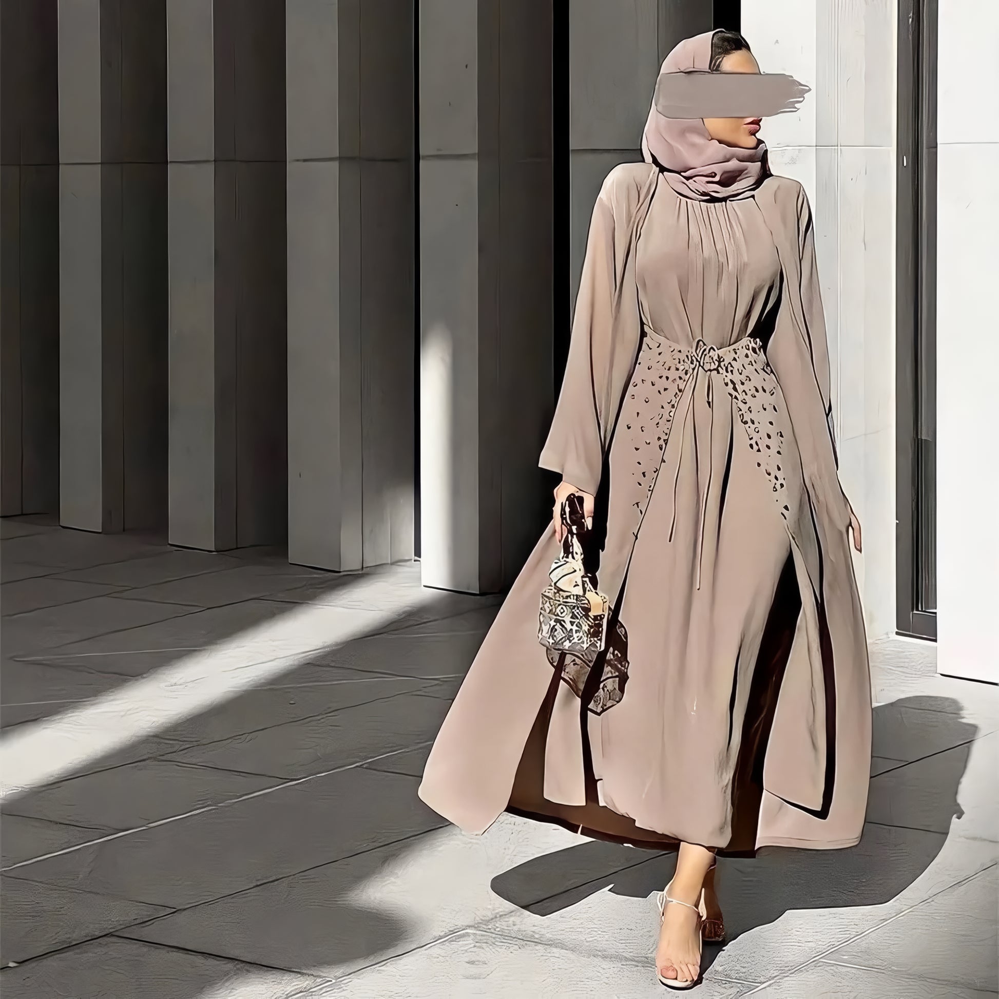 Alesyari Shop I Discover our Versatile 3-Piece Bangladeshi Abaya Set for Muslim Women