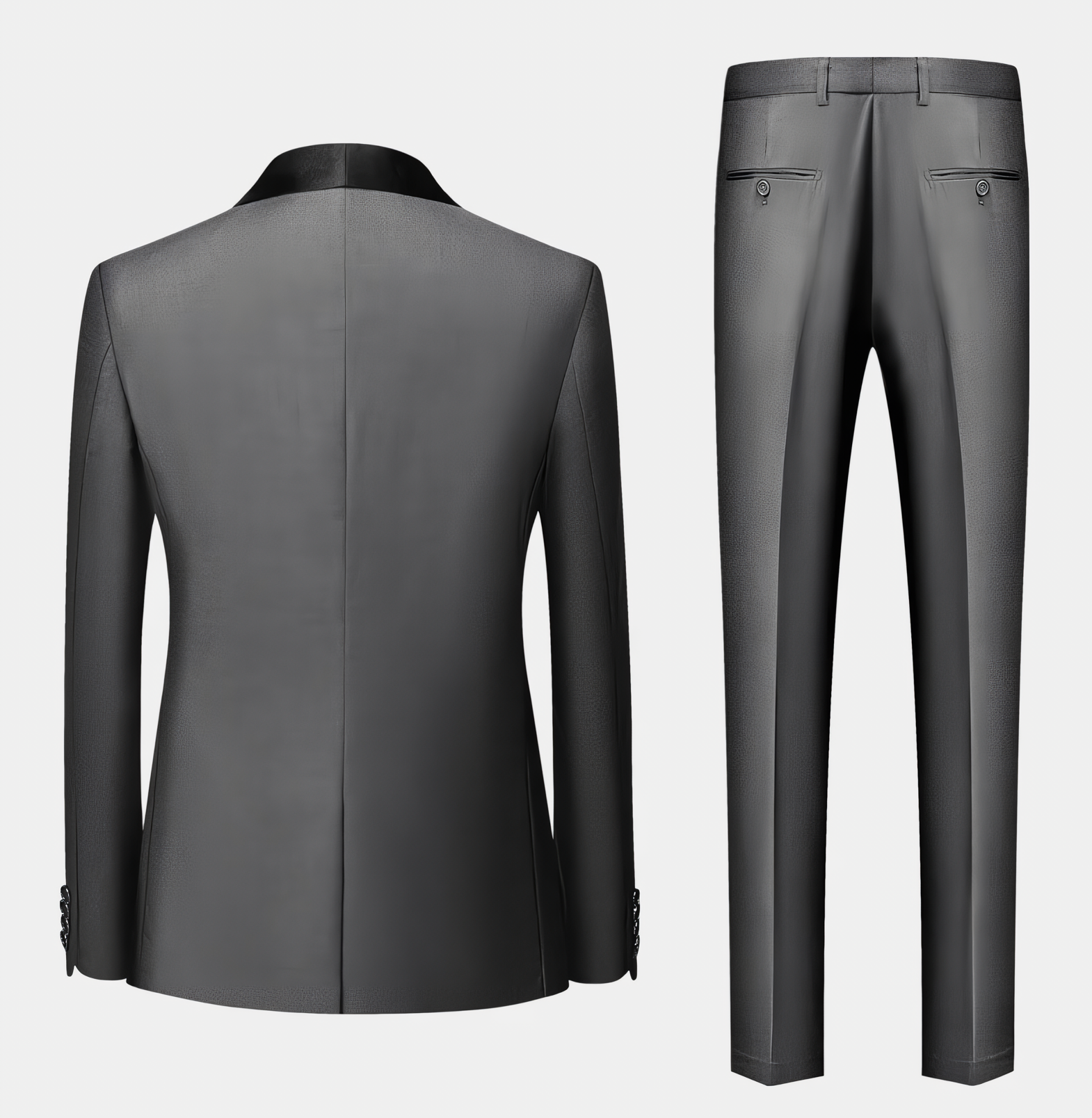 Alesyar'i Shop I Men Mariage Color Block Collar Suits Jacket Trousers Waistcoat Male Business Casual Wedding Blazers Coat Vest Pants 3 Pieces Set