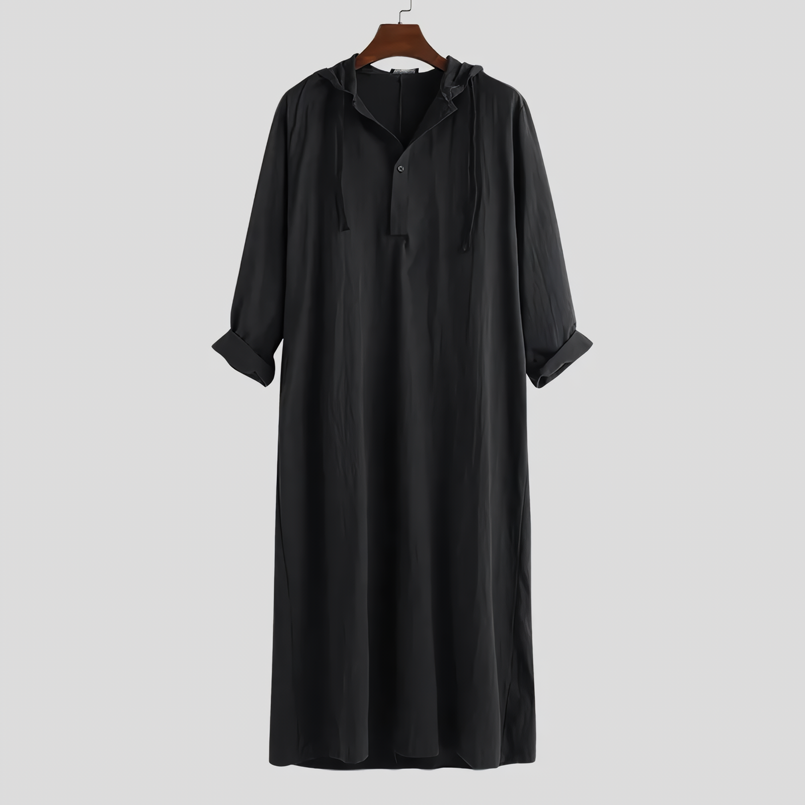 Alesyari Shop I Islamic Jubba Thobe Long Sleeve Robe Shirts Hoodies Saudi Arab Kaftan Long Jubba Thobe Hombre Muslim Men Abaya Clothing