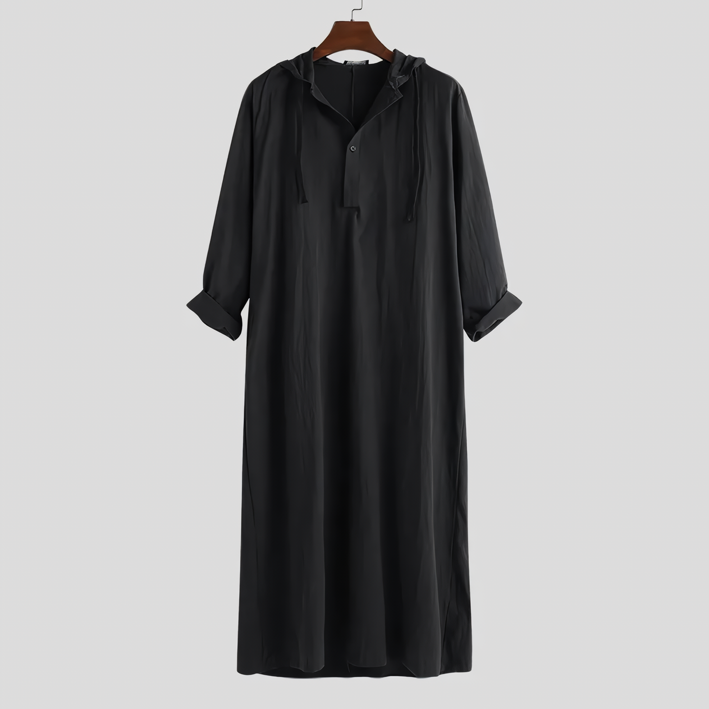 Alesyari Shop I Islamic Jubba Thobe Long Sleeve Robe Shirts Hoodies Saudi Arab Kaftan Long Jubba Thobe Hombre Muslim Men Abaya Clothing