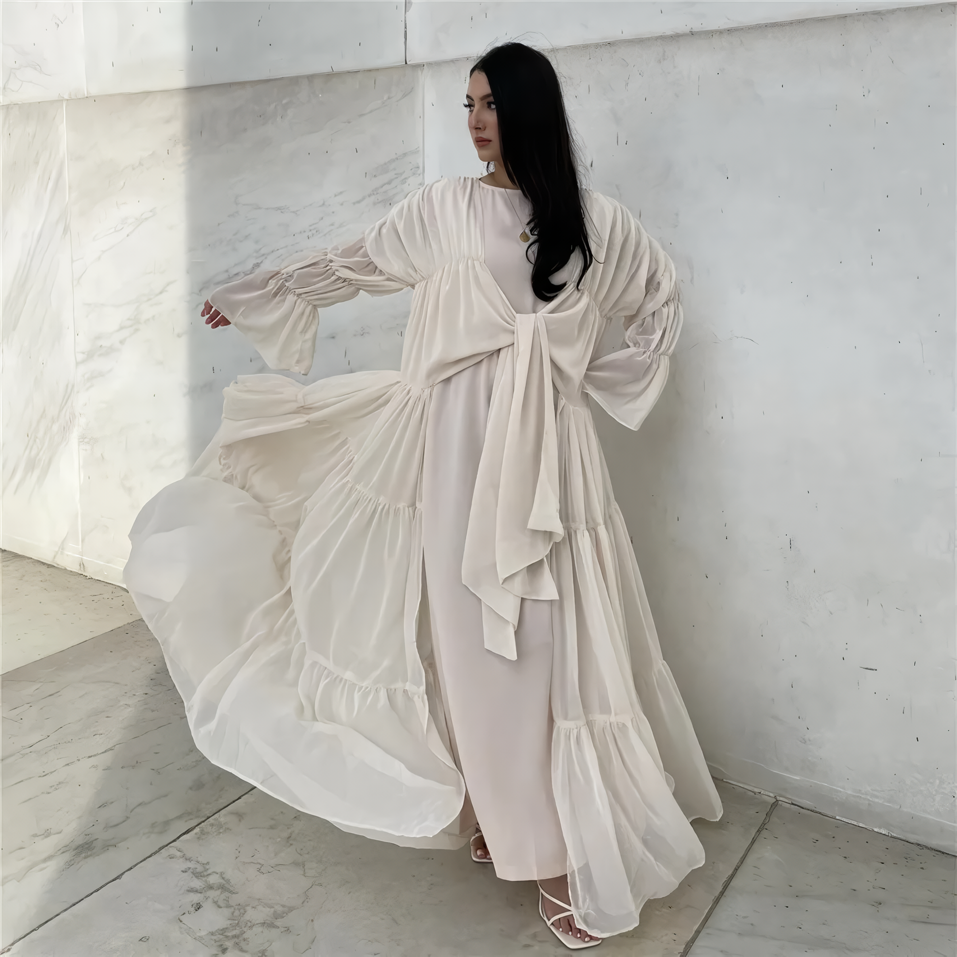 Alesyari Shop I Elegant Ramadan Eid Cardigan for Muslim Women - Dubai Fashion