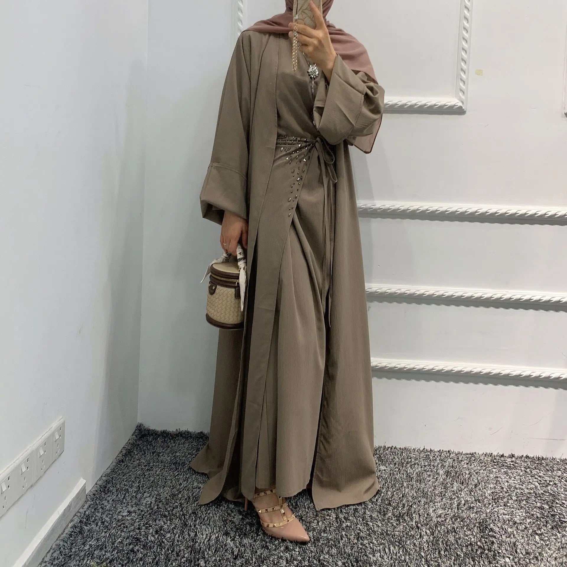 Alesyari Shop I Discover our Versatile 3-Piece Bangladeshi Abaya Set for Muslim Women