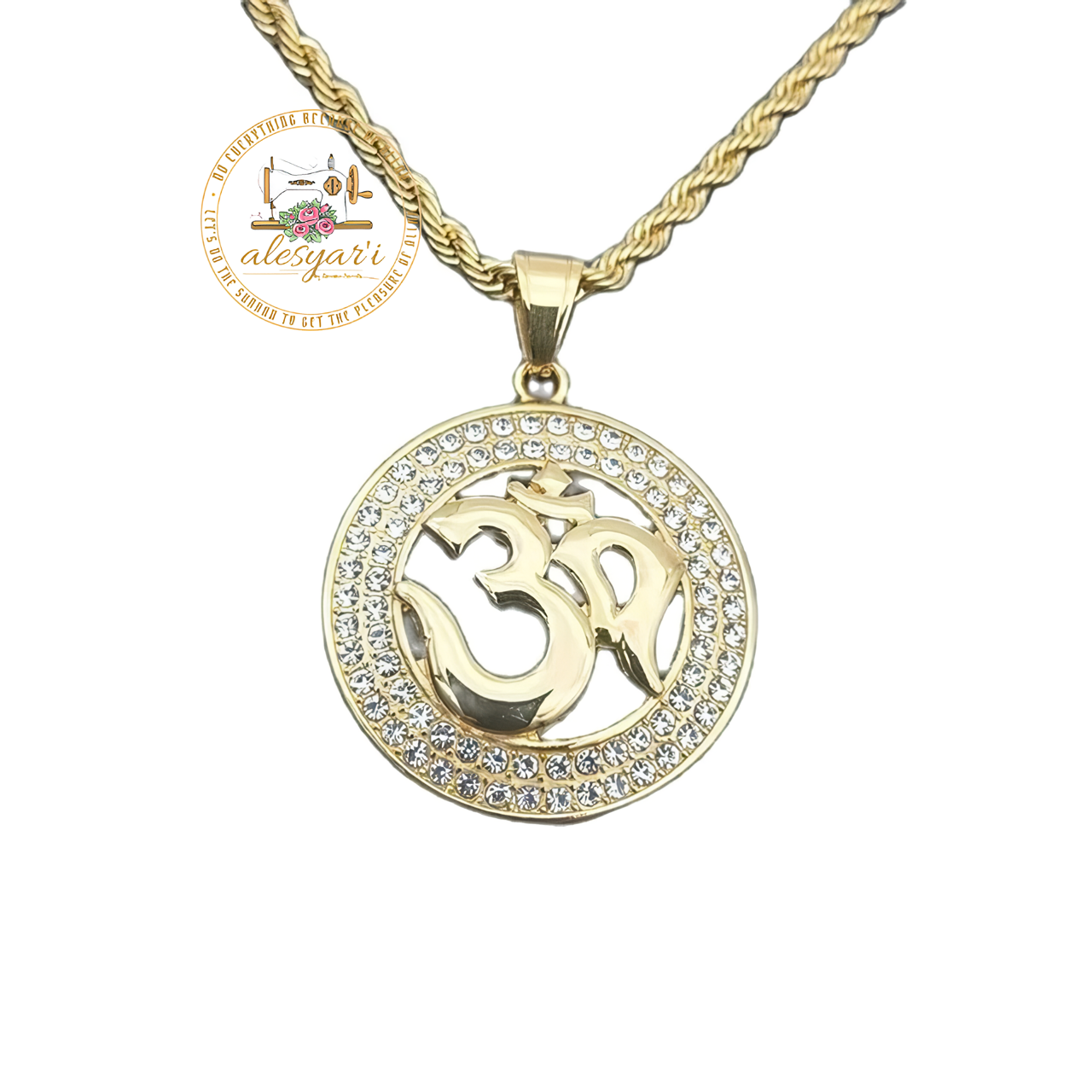 Alesyari Shop I Timeless Symbolic Rune Pendant: Elevate Your Style with Religious-Inspired Prayer Jewelry Gift