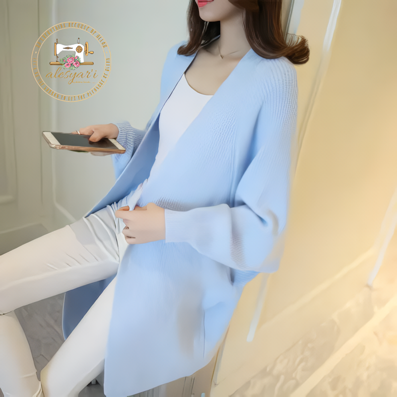 Alesyari Shop I Batwing Knit Discover the Latest in Women's Long Cardigans, Loose-Fit Sweaters, and Femme Jackets