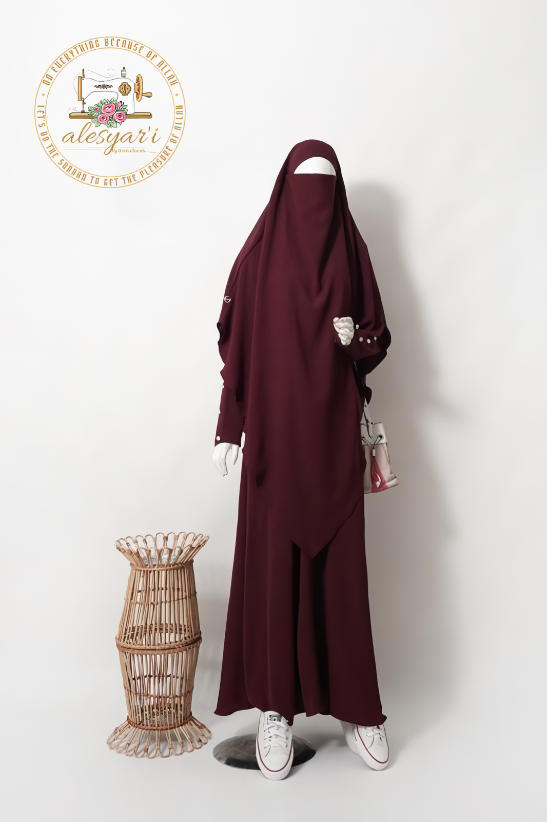 Alesyari Shop I Premium Umrah Abaya Set Ultra Soft and Comfortable, Ideal for Both Formal and Everyday Wear