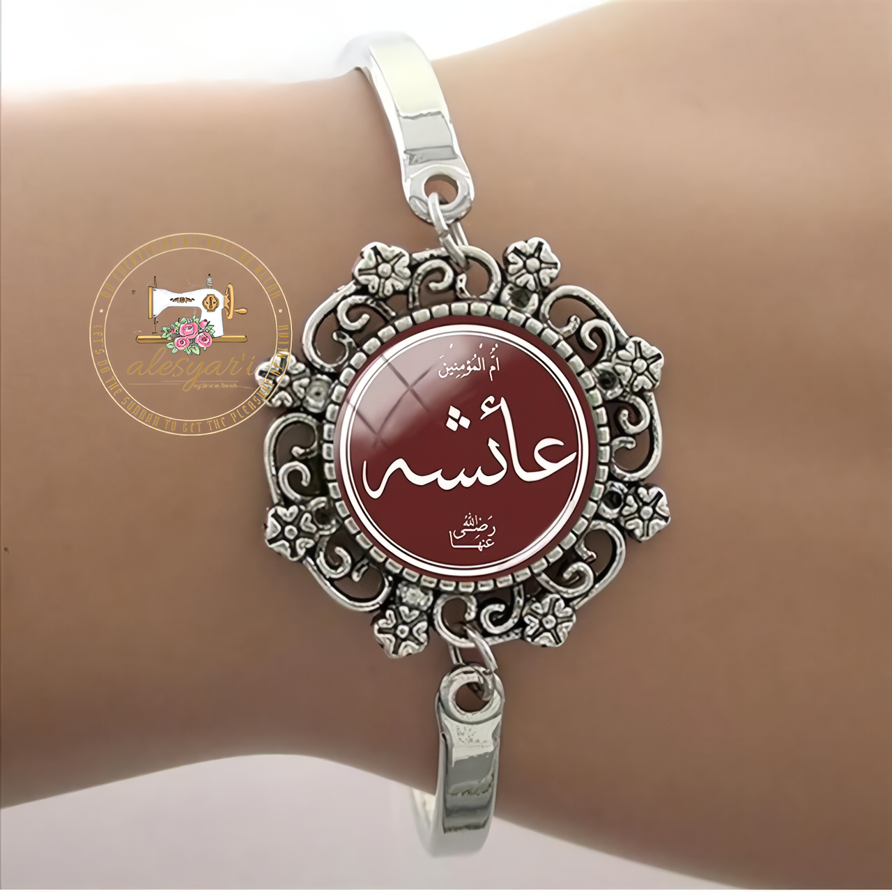 Alesyari Shop I Islamic Muslim Handmade Glass Bracelets: Unique Religious Bangle Jewelry for Men and Women