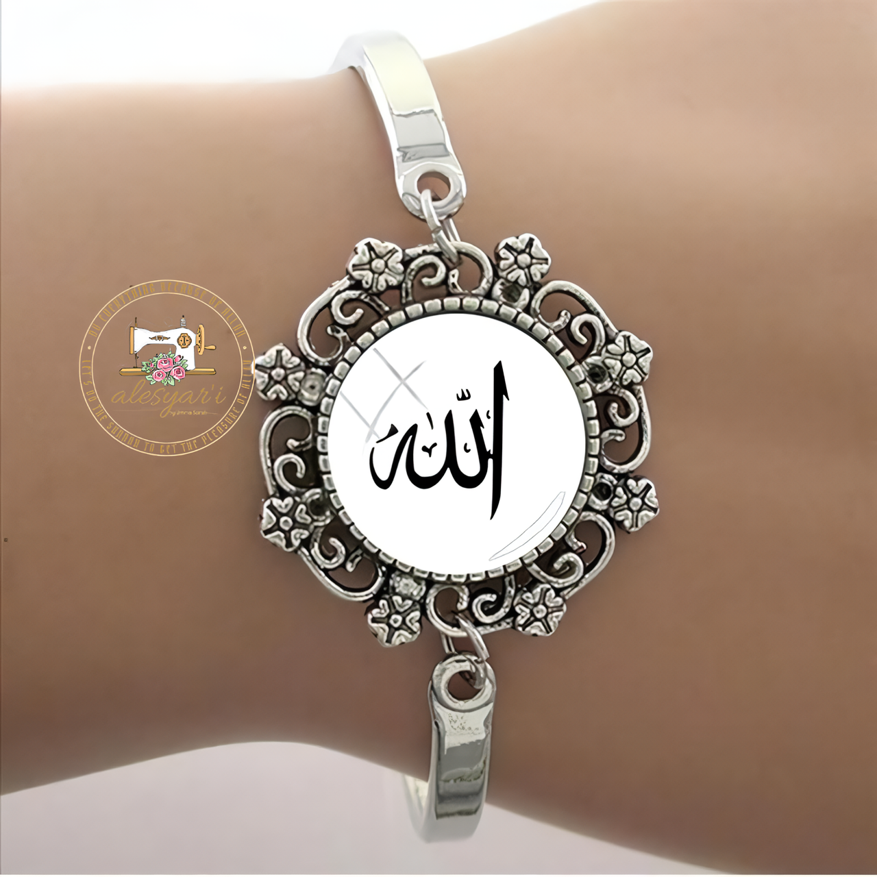 Alesyari Shop I Islamic Muslim Handmade Glass Bracelets: Unique Religious Bangle Jewelry for Men and Women