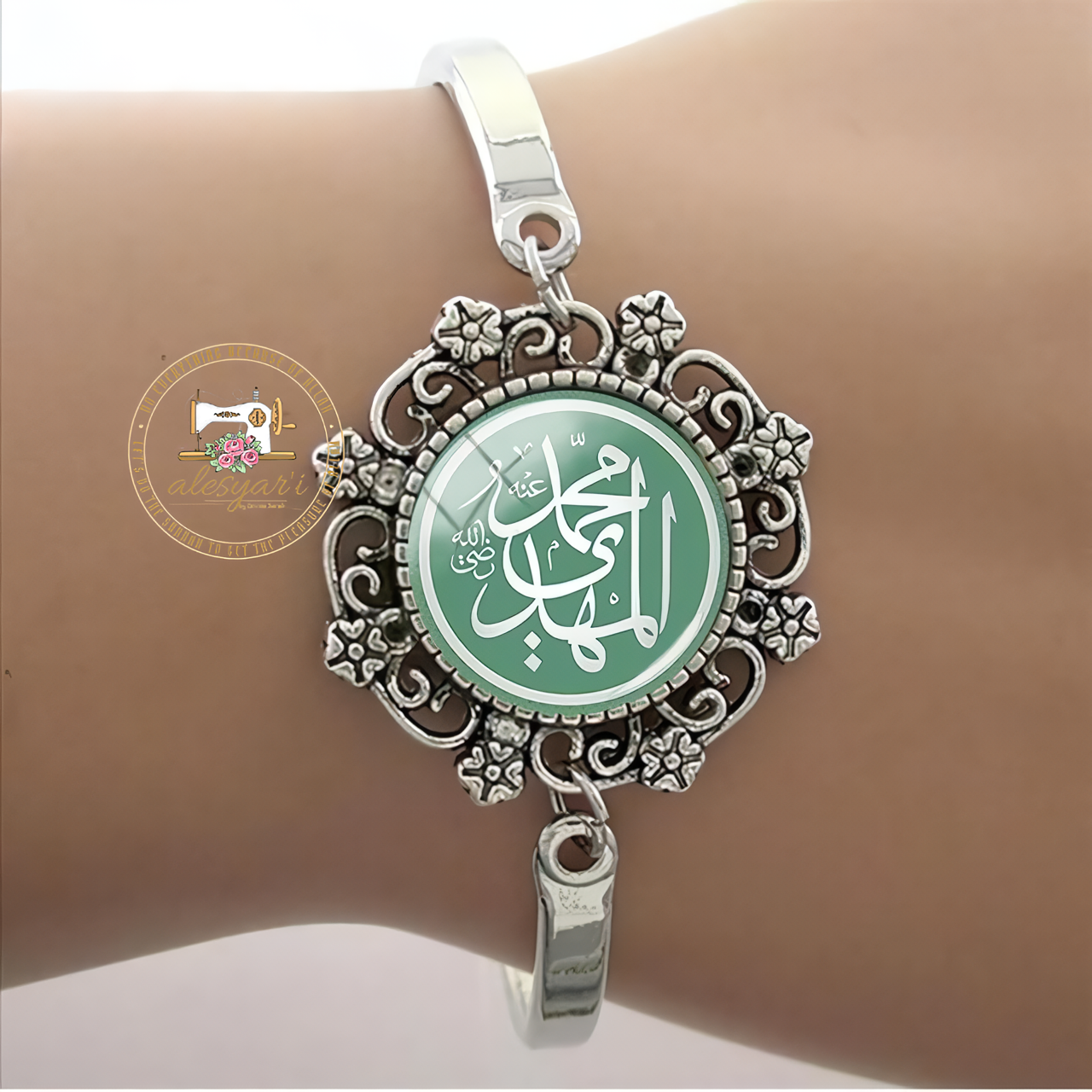 Alesyari Shop I Islamic Muslim Handmade Glass Bracelets: Unique Religious Bangle Jewelry for Men and Women