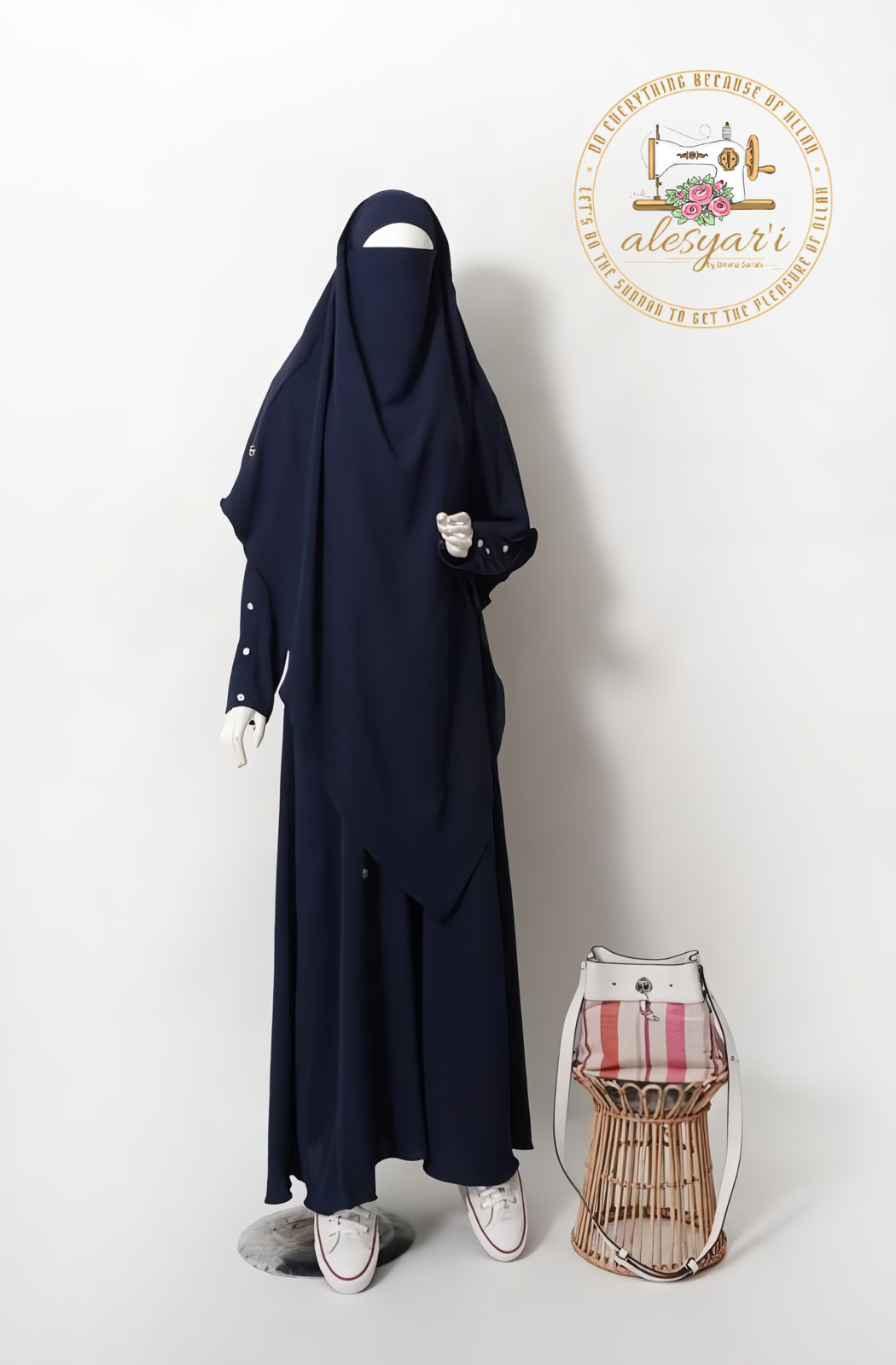 Alesyari Shop I Premium Umrah Abaya Set Ultra Soft and Comfortable, Ideal for Both Formal and Everyday Wear