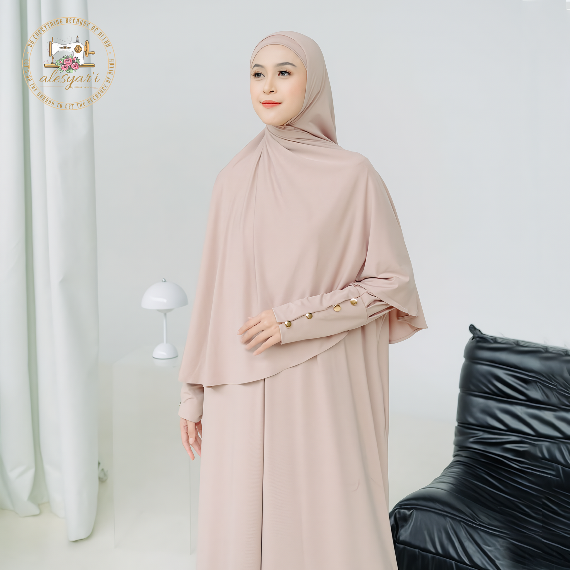 Alesyari Shop I 2024 Fashion Muslim Dress Dubai Full Length Soft Abaya Dubai Turkey Muslim Islam Robe With Pocket