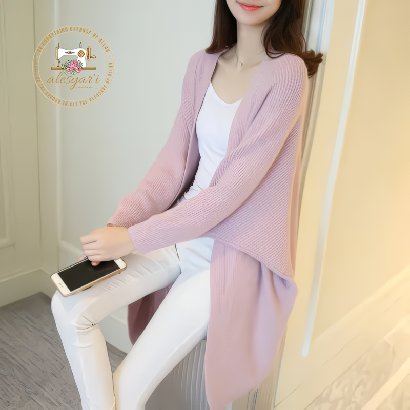 Alesyari Shop I Batwing Knit Discover the Latest in Women's Long Cardigans, Loose-Fit Sweaters, and Femme Jackets