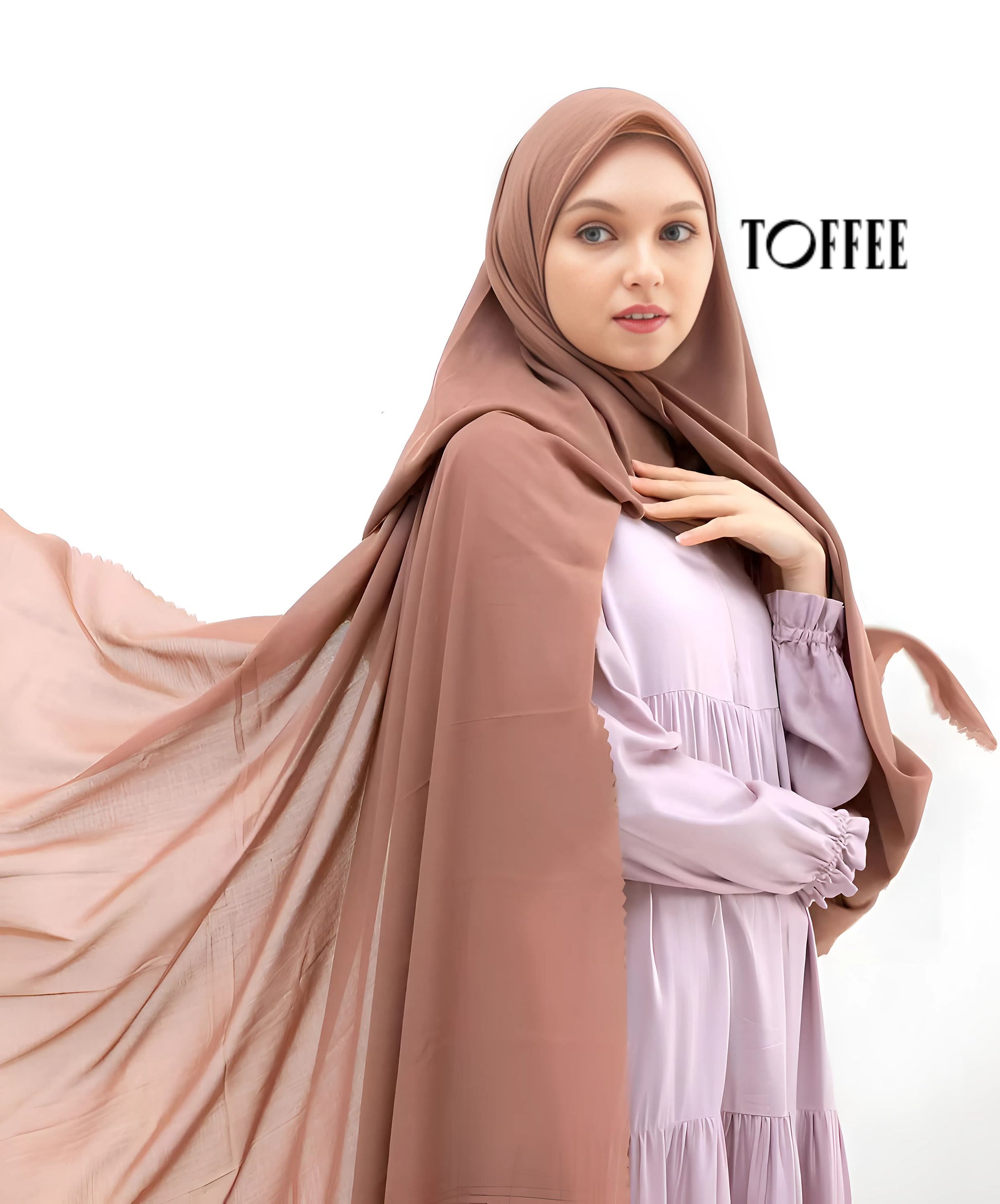 Premium Square Hijab Scarf Soft Voal Fabric Elegant Laser Cut Muslim Headwear for Women Perfect for Eid Ramadan