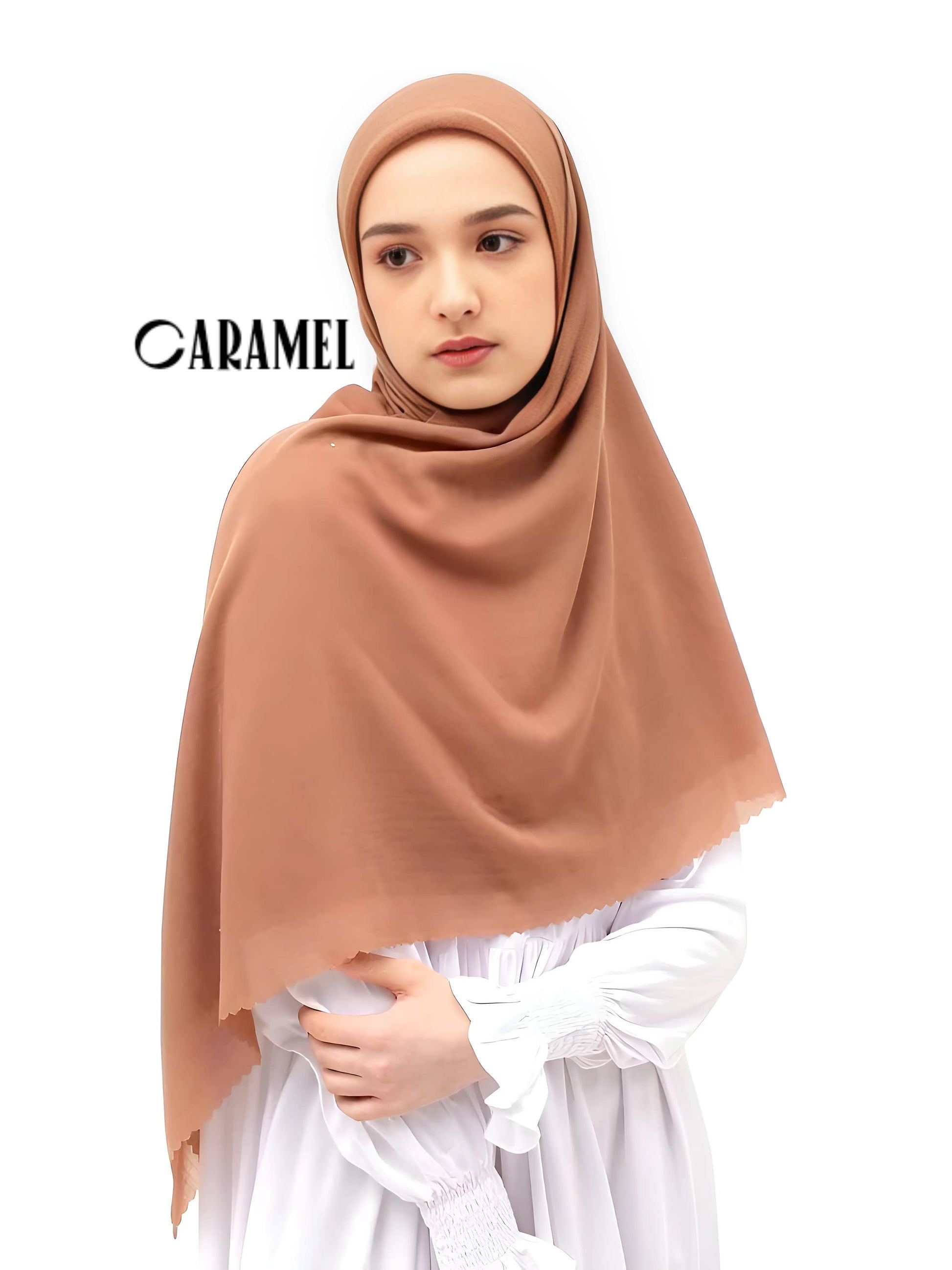 Premium Square Hijab Scarf Soft Voal Fabric Elegant Laser Cut Muslim Headwear for Women Perfect for Eid Ramadan 