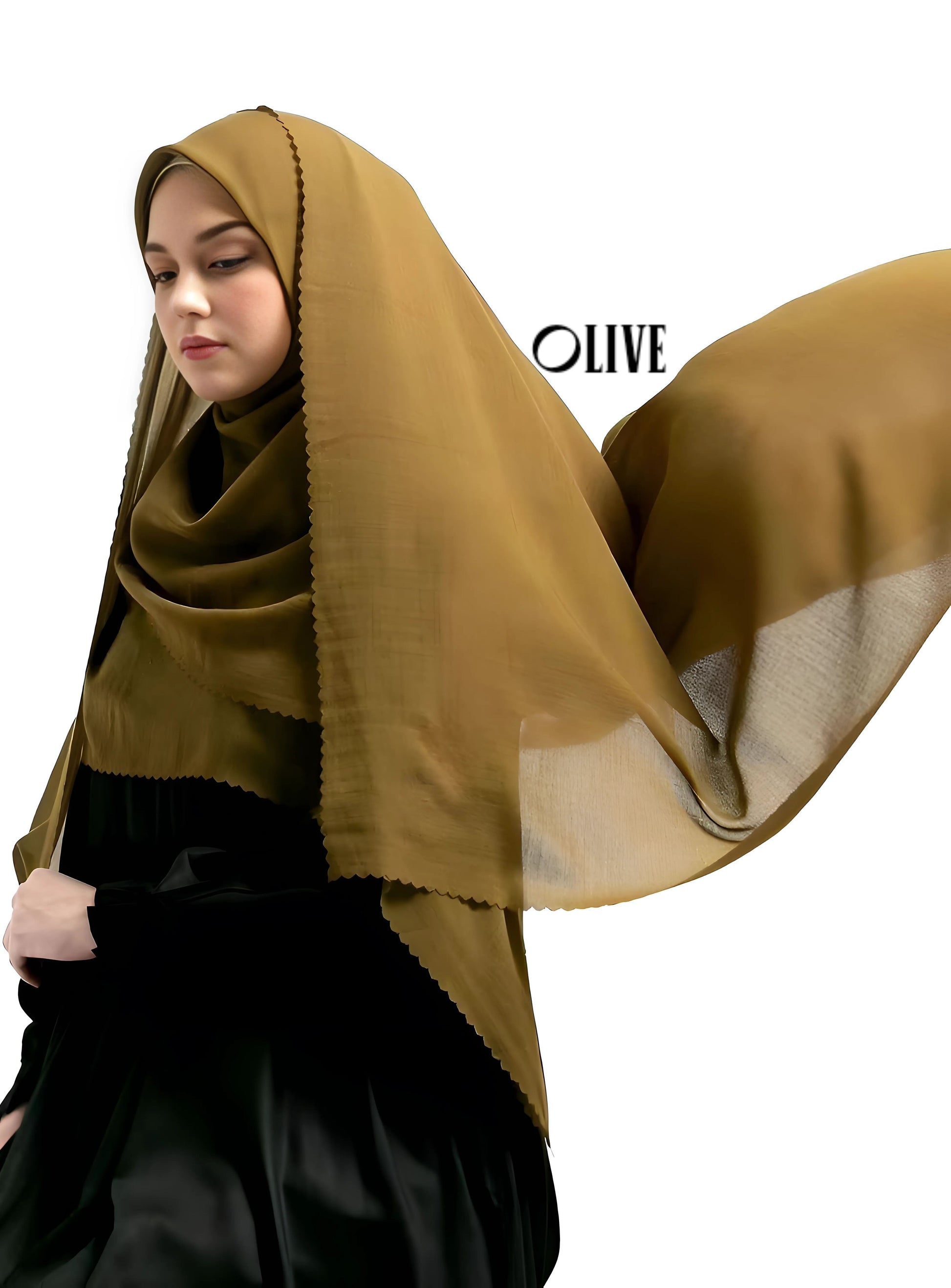 Premium Square Hijab Scarf Soft Voal Fabric Elegant Laser Cut Muslim Headwear for Women Perfect for Eid Ramadan 