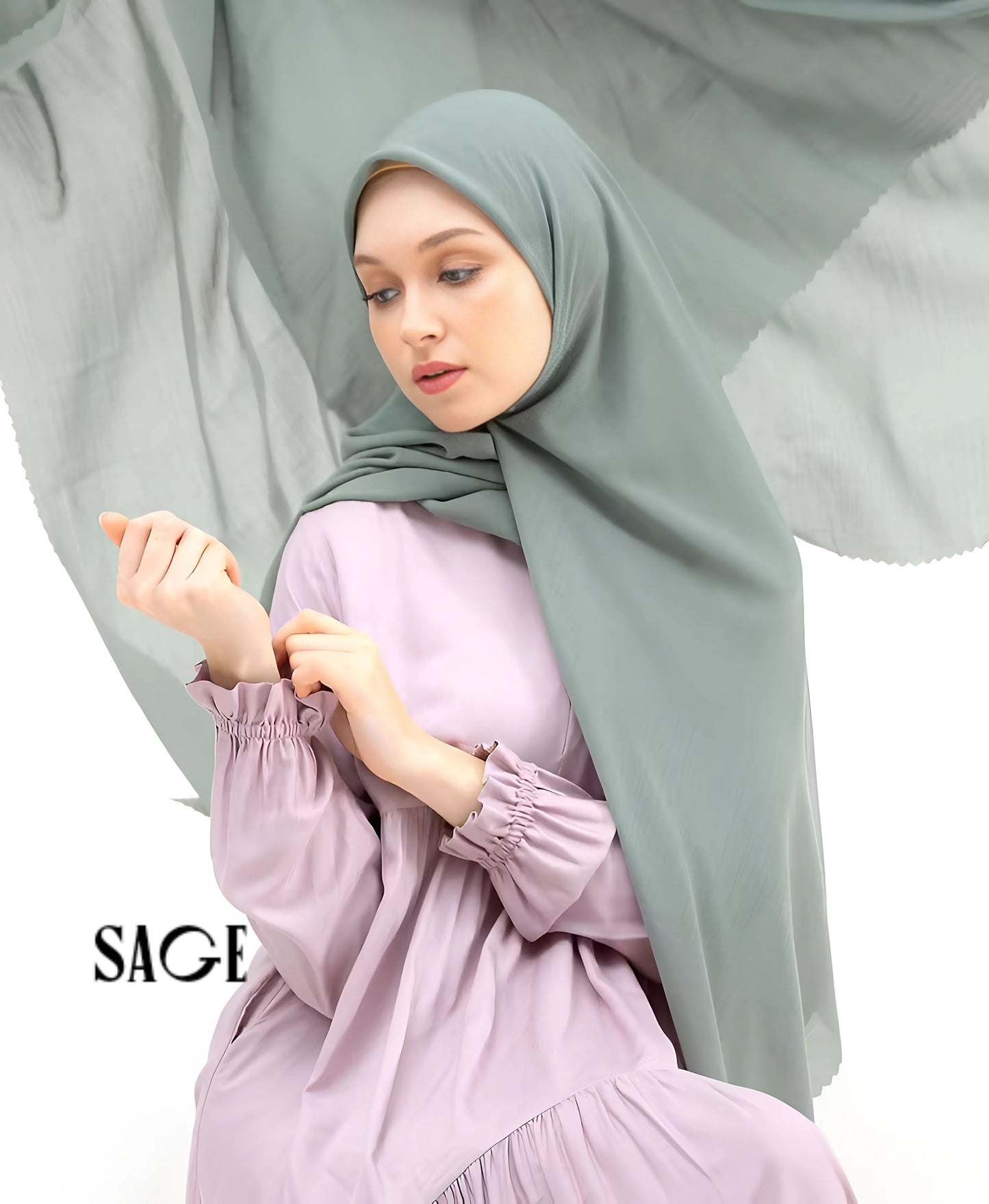 Premium Square Hijab Scarf Soft Voal Fabric Elegant Laser Cut Muslim Headwear for Women Perfect for Eid Ramadan 