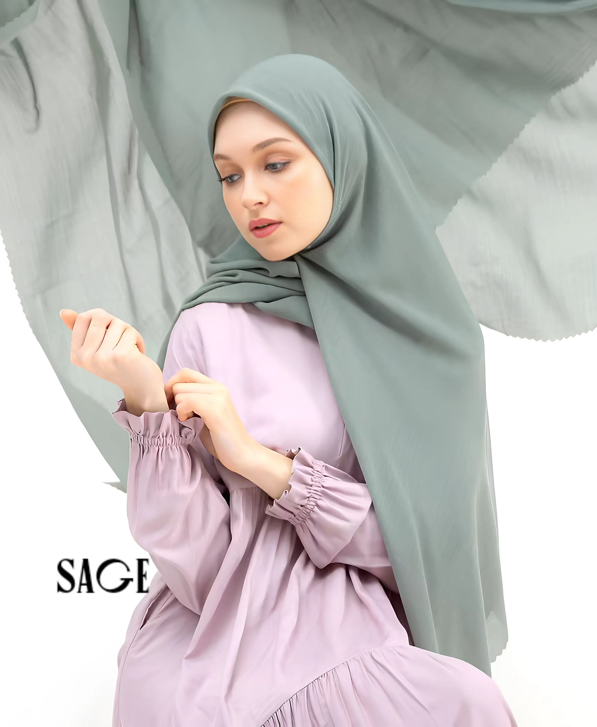 Premium Square Hijab Scarf Soft Voal Fabric Elegant Laser Cut Muslim Headwear for Women Perfect for Eid Ramadan 