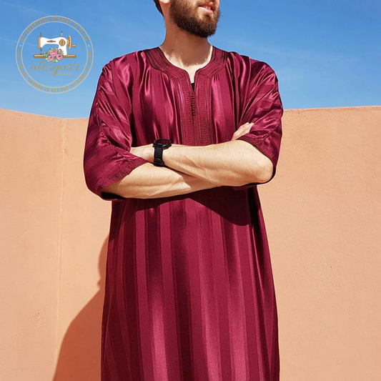 Alesyari Shop I Contemporary Islamic Mens Fashion for Eid and Prayer with Embroidered Jubba Thobes and Kaftans