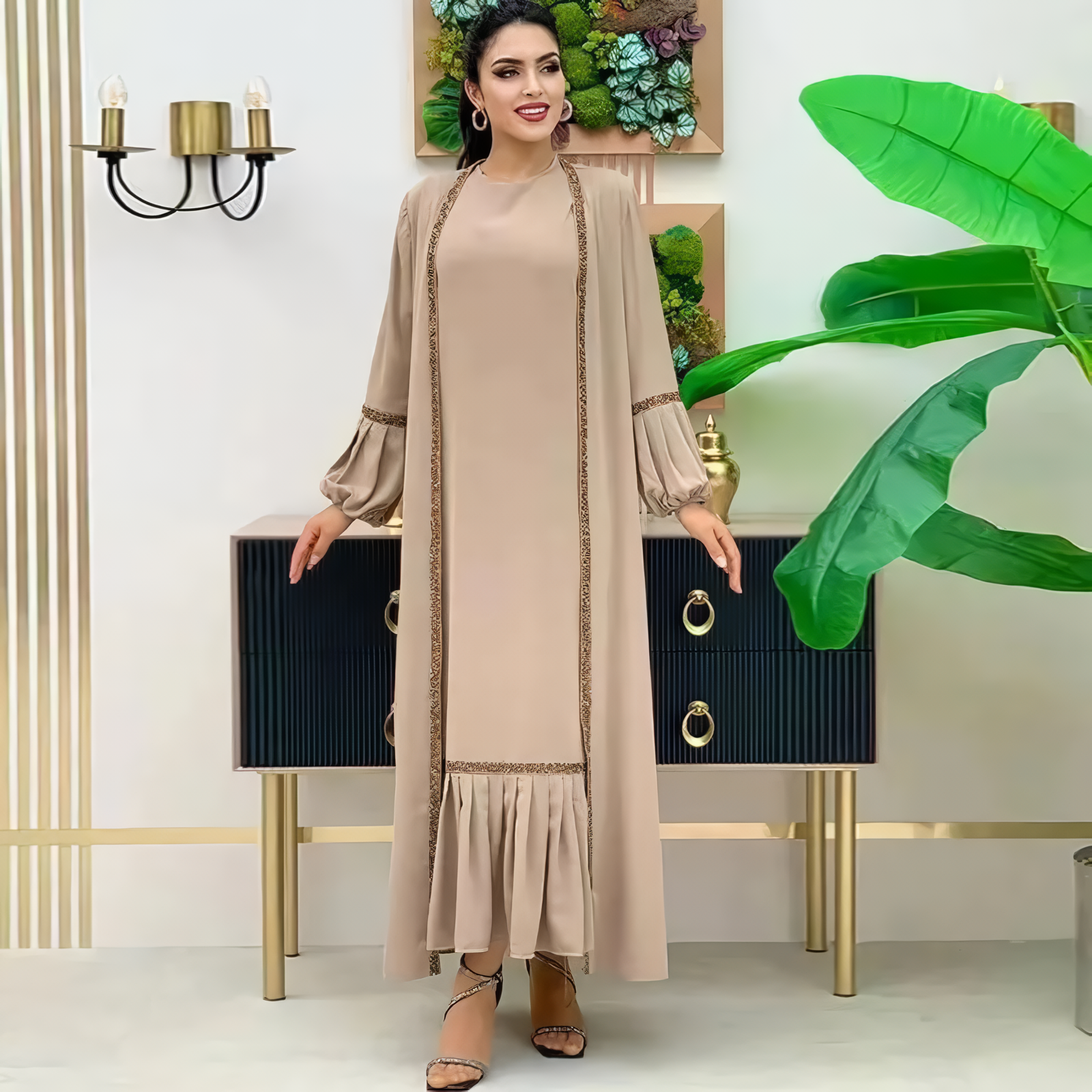 Alesyari Shop I Modest Islamic Dresses for Women: Elegant Eid Abaya from Dubai